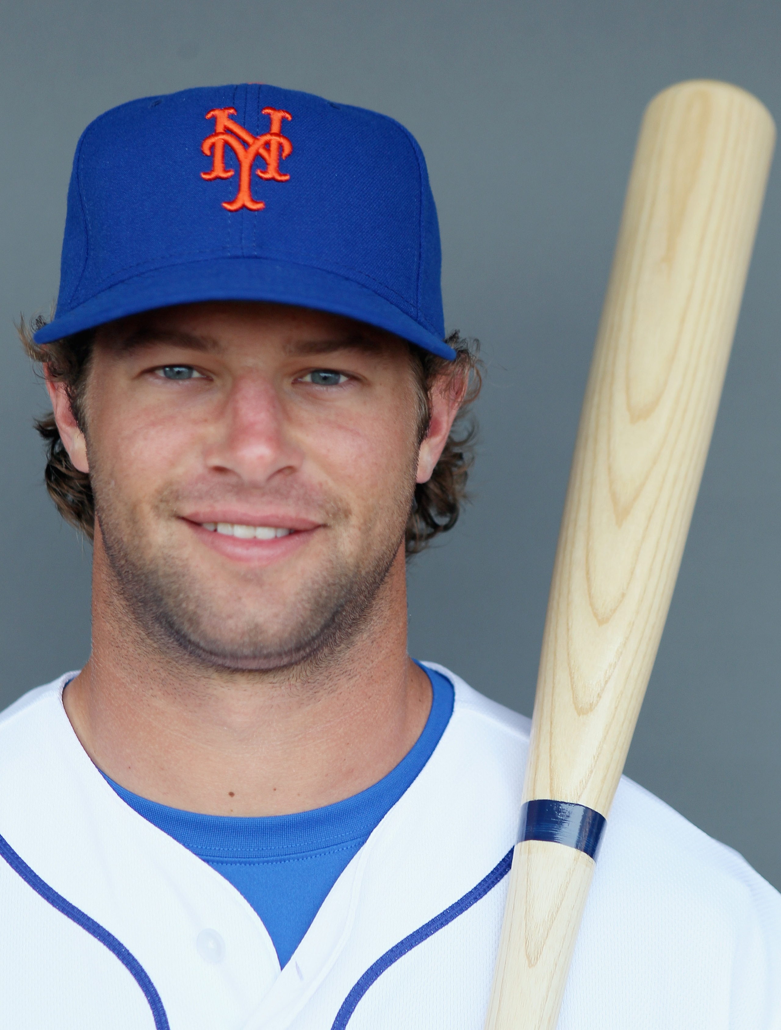 PORT ST. LUCIE, FL - FEBRUARY 24:  RY 24:  Kirk Nieuwenhuis #72 of the New York Mets poses for a portrait during the New York Mets Photo Day on February 24, 2011 at Digital Domain Park in Port St. Lucie, Florida.  (Photo by Elsa/Getty Images)