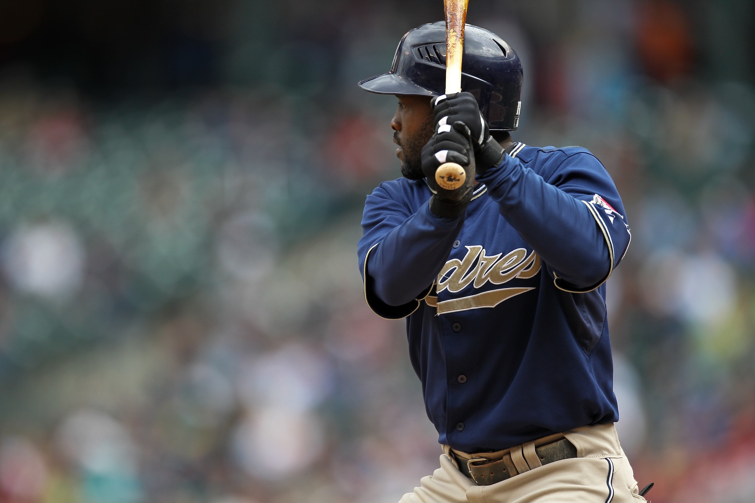 SEATTLE - MAY 23: Tony Gwynn Jr. #18 of the San Diego Padres bats against the Seattle Mariners at Safeco Field on May 23, 2010 in Seattle, Washington. (Photo by Otto Greule Jr/Getty Images) SEATTLE - MAY 23: Tony Gwynn Jr. #18 of the San Diego Padres bats against the Seattle Mariners at Safeco Field on May 23, 2010 in Seattle, Washington. (Photo by Otto Greule Jr/Getty Images)