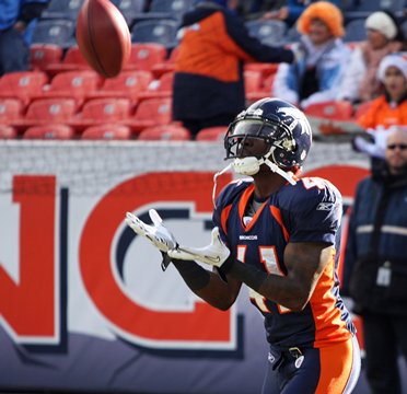 DENVER BRONCOS: Sutton's career day helps Broncos beat woeful