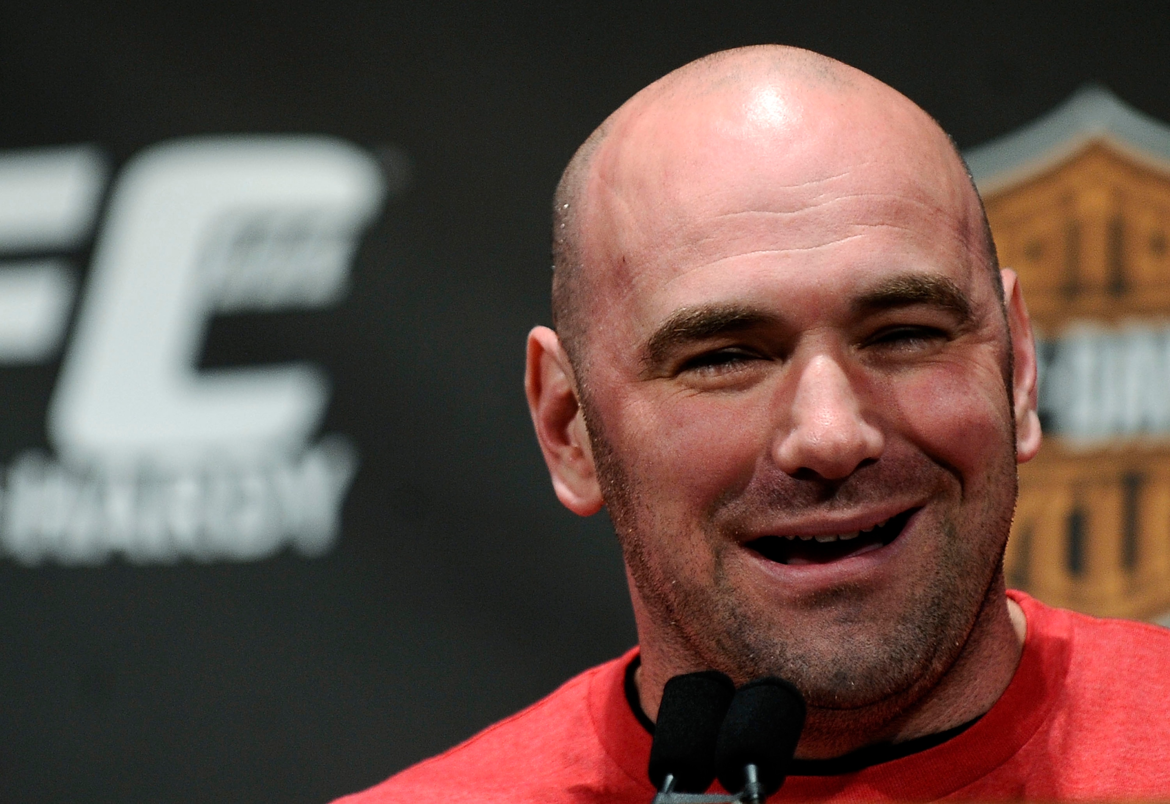NEW YORK - MARCH 24: Dana White, president of the UFC, speaks at a press conference for UFC 111 at Radio City Music Hall on March 24, 2010 in New York City. (Photo by Jeff Zelevansky/Getty Images) NEW YORK - MARCH 24: Dana White, president of the UFC, speaks at a press conference for UFC 111 at Radio City Music Hall on March 24, 2010 in New York City. (Photo by Jeff Zelevansky/Getty Images)