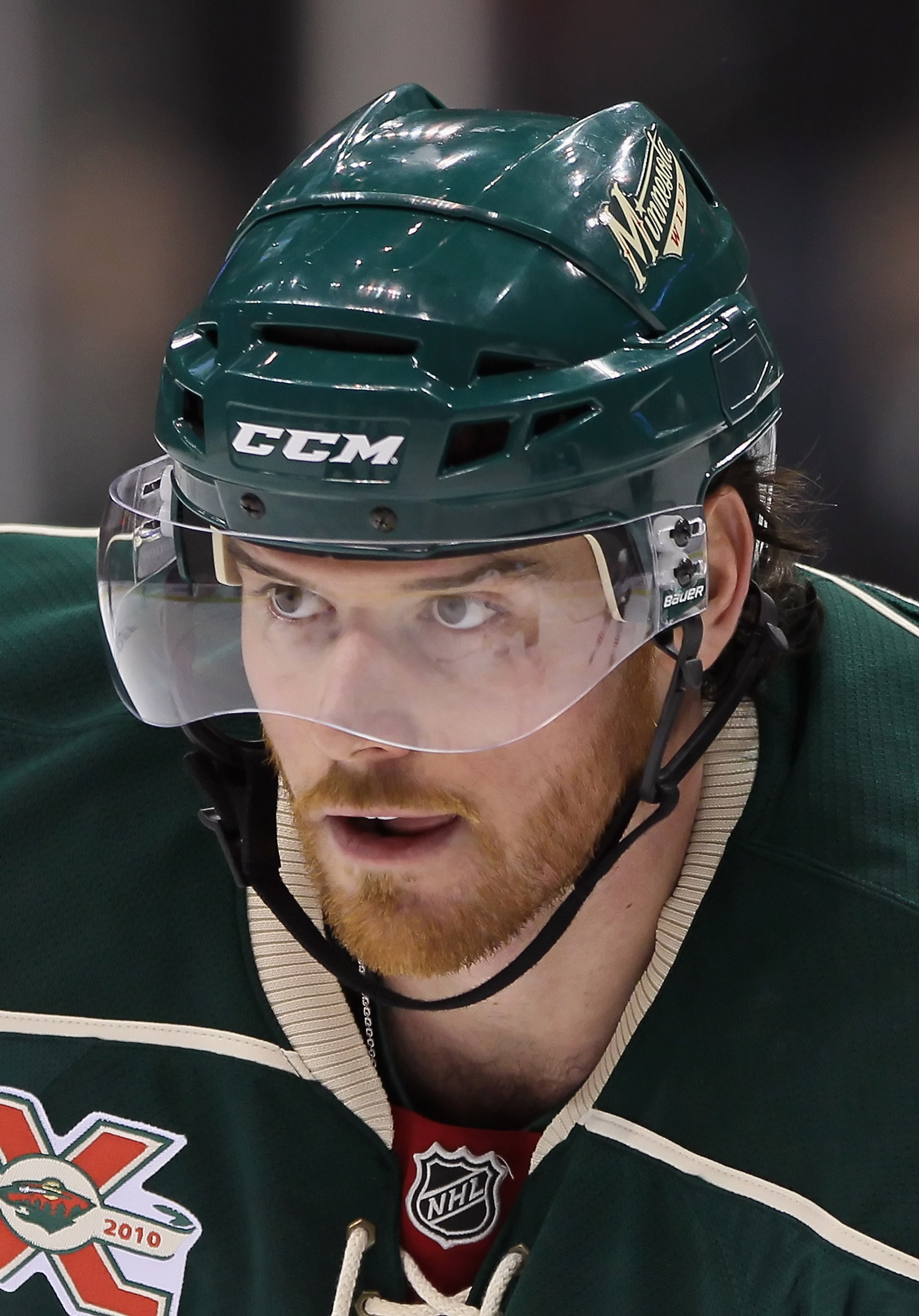 ST PAUL, MN - OCTOBER 16:  Martin Havlat #24 of the Minnesota Wild looks on against the Columbus Blue Jackets at Xcel Energy Center on October 16, 2010 in St Paul, Minnesota.  The Blue Jackets defeated the Wild 3-2.  (Photo by Jeff Gross/Getty Images)