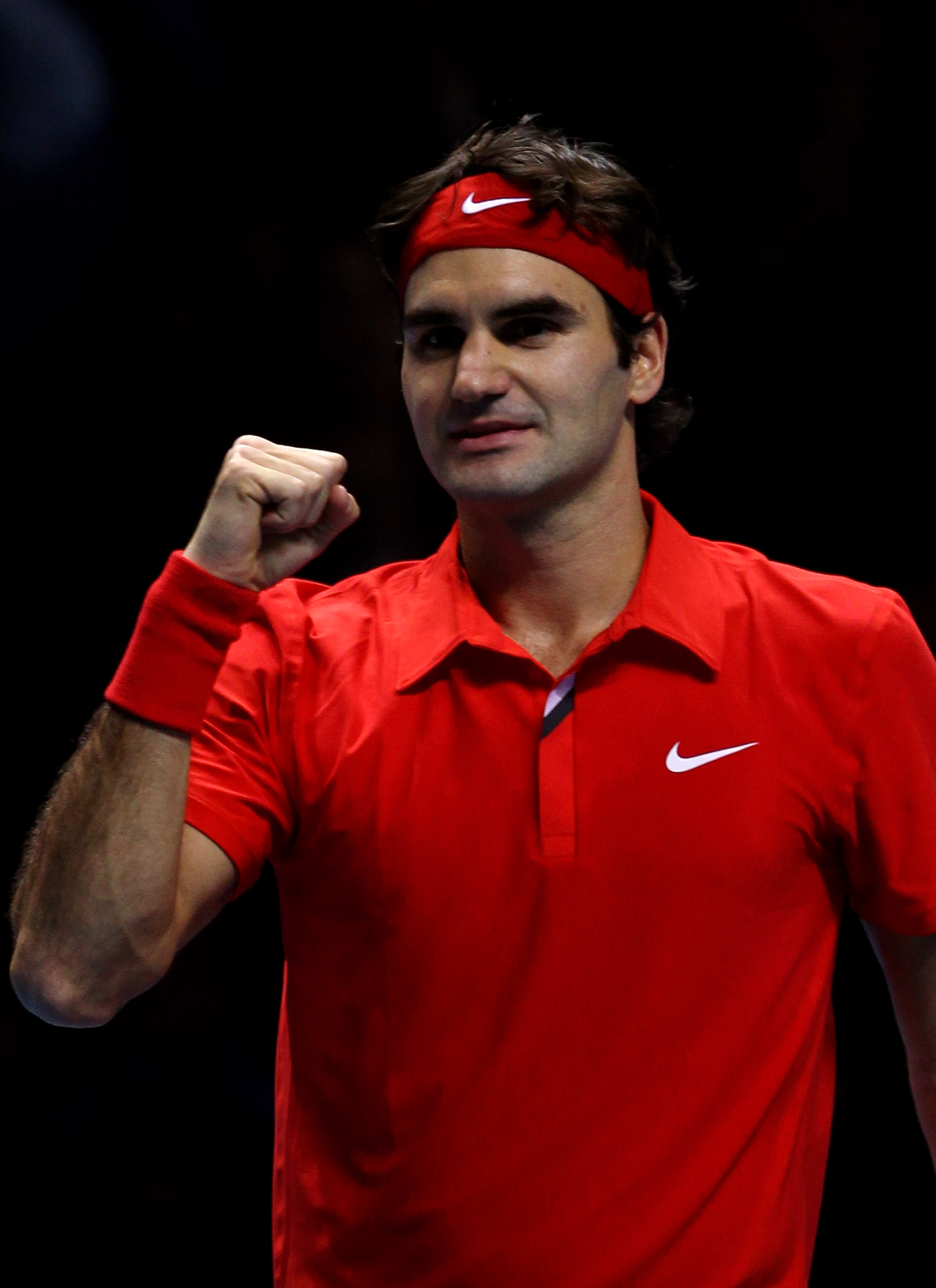 LONDON, ENGLAND - NOVEMBER 28: Roger Federer of Switzerland celebrates victory during his men's final match against Rafael Nadal of Spain during the ATP World Tour Finals at O2 Arena on November 28, 2010 in London, England. (Photo by Julian Finney/Getty LONDON, ENGLAND - NOVEMBER 28: Roger Federer of Switzerland celebrates victory during his men's final match against Rafael Nadal of Spain during the ATP World Tour Finals at O2 Arena on November 28, 2010 in London, England. (Photo by Julian Finney/Getty