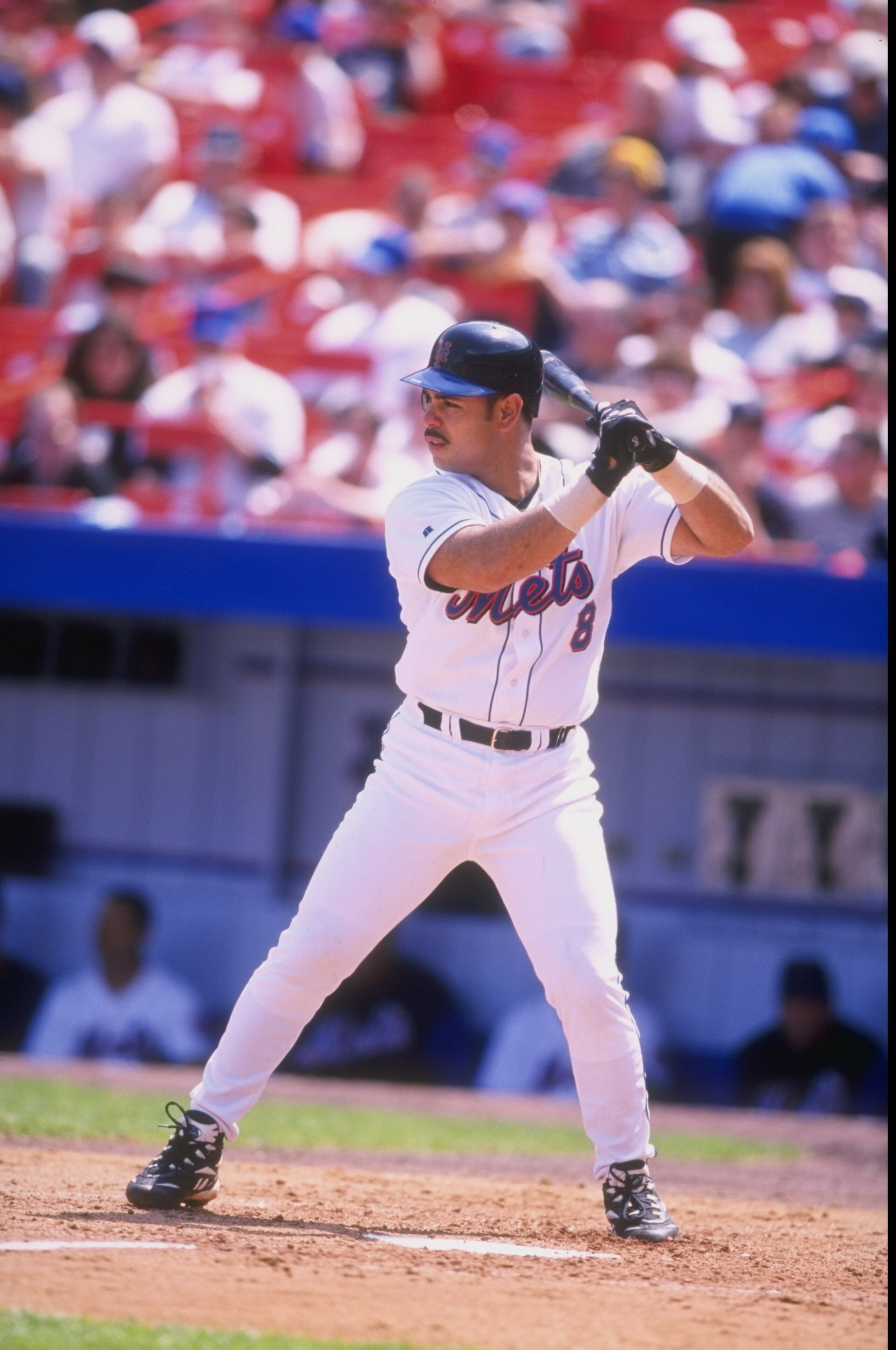 2 May 1998:  Infielder Carlos Baerga of the New York Mets in action during a game against the Colorado Rockies at Shea Stadium in Flushing, New York. The Rockies defeated the Mets 7-3. Mandatory Credit: David Seelig  /Allsport
