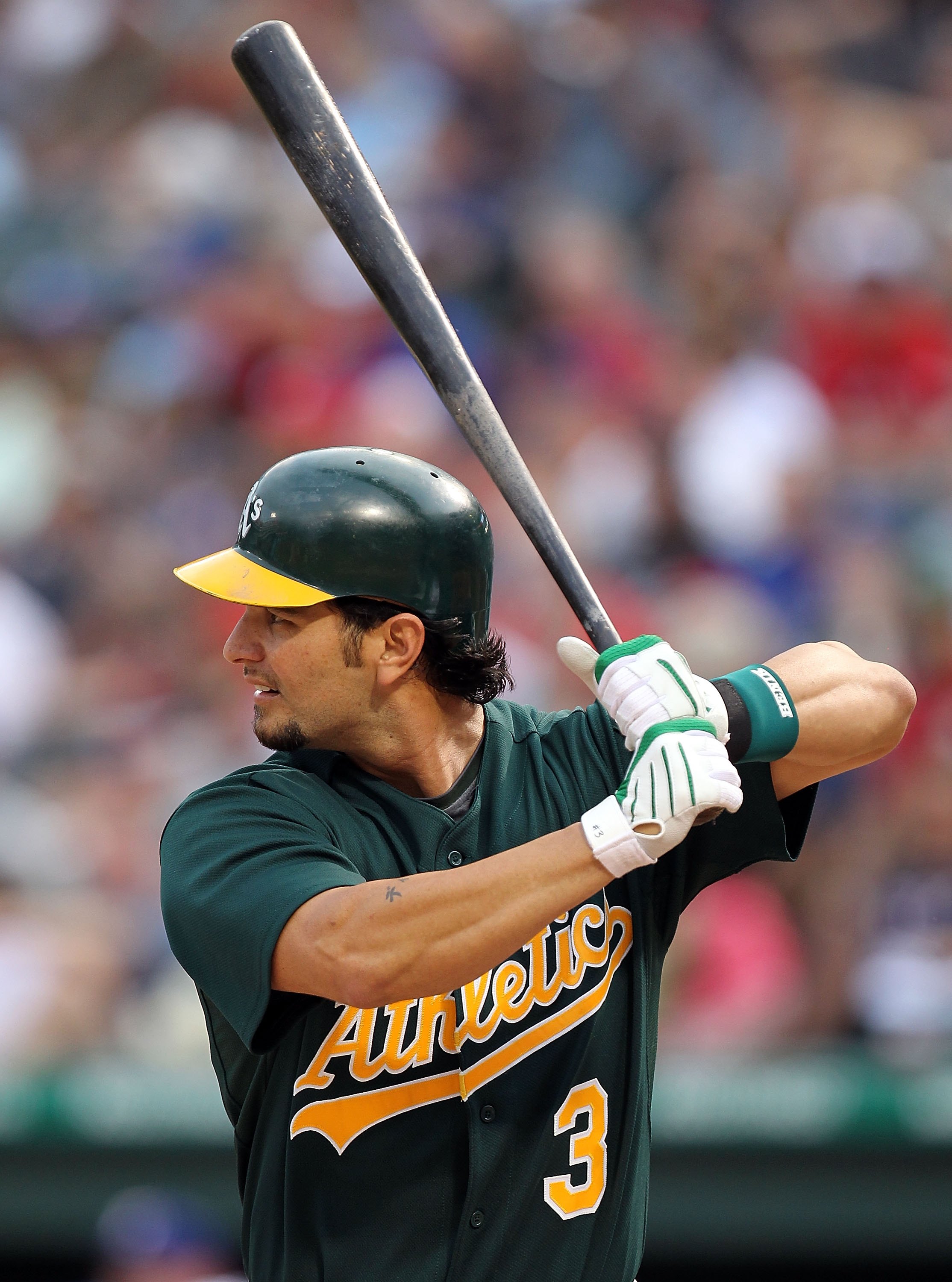 Eric Chavez of the Oakland Athletics celebrates after hitting a walk  News Photo - Getty Images