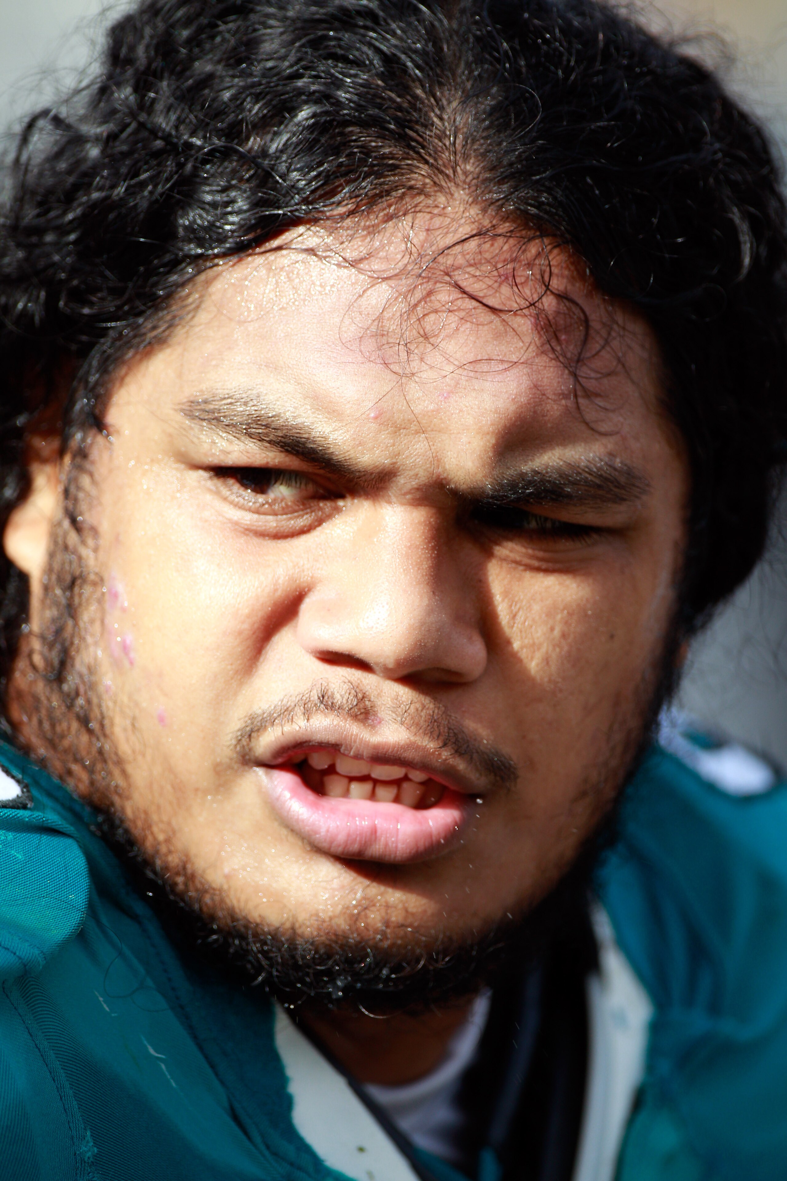 JACKSONVILLE, FL - DECEMBER 12:  Tyson Alualu #93 of the Jacksonville Jaguars waits on the sidelines during the game against the Oakland Raiders at EverBank Field on December 12, 2010 in Jacksonville, Florida.  (Photo by Sam Greenwood/Getty Images)
