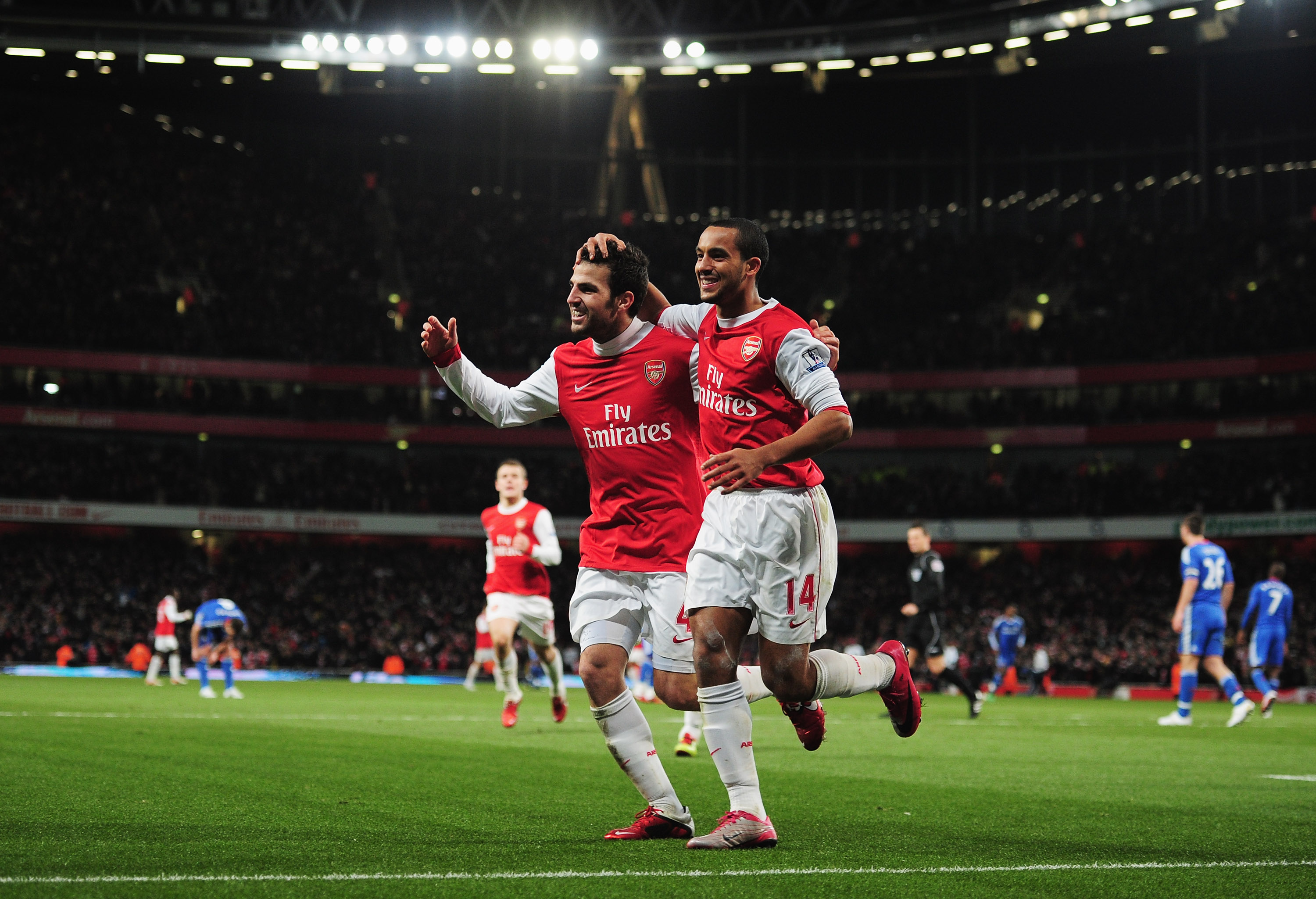 Cesc Fabregas and Theo Wolcott