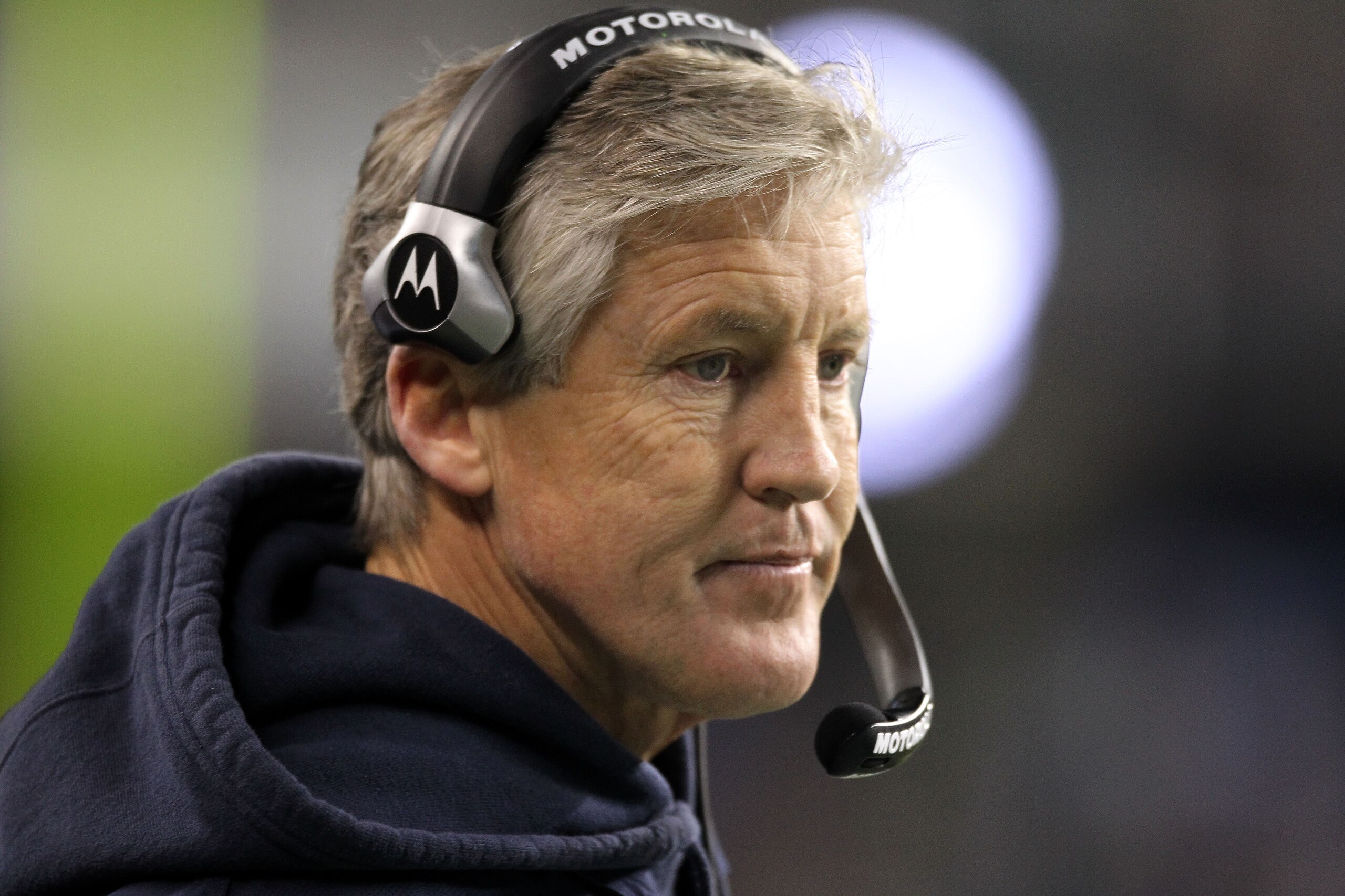 SEATTLE, WA - JANUARY 02:  Head coach Pete Carroll of the Seattle Seahawks stands on the field during their game against the St. Louis Rams at Qwest Field on January 2, 2011 in Seattle, Washington.  (Photo by Otto Greule Jr/Getty Images)