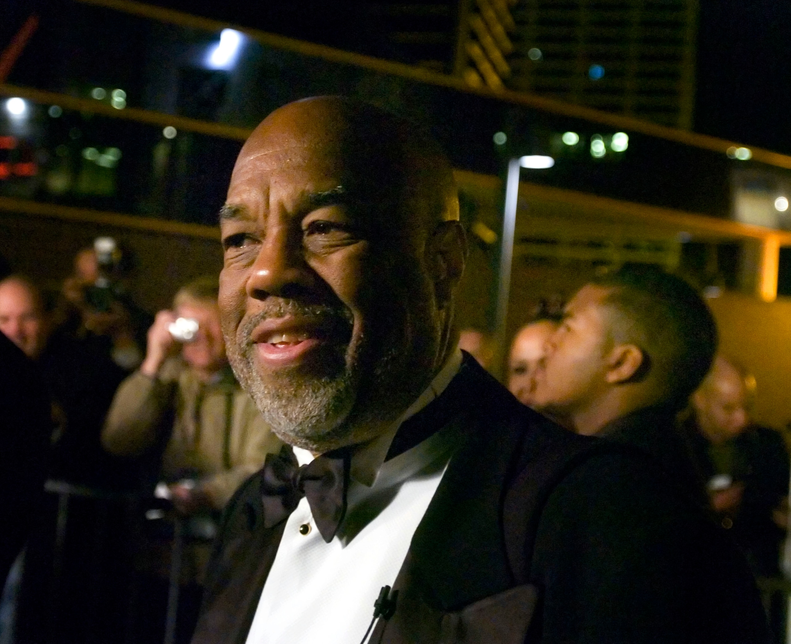 LOUISVILLE, KY - NOVEMBER 19:  Muhammad Ali's close friend and personal photographer Howard Bingham arrives at the Grand Opening Gala of the Muhammad Ali Center, on the red carpet of the Kentucky Center for the Arts (next door to the Ali Center) November