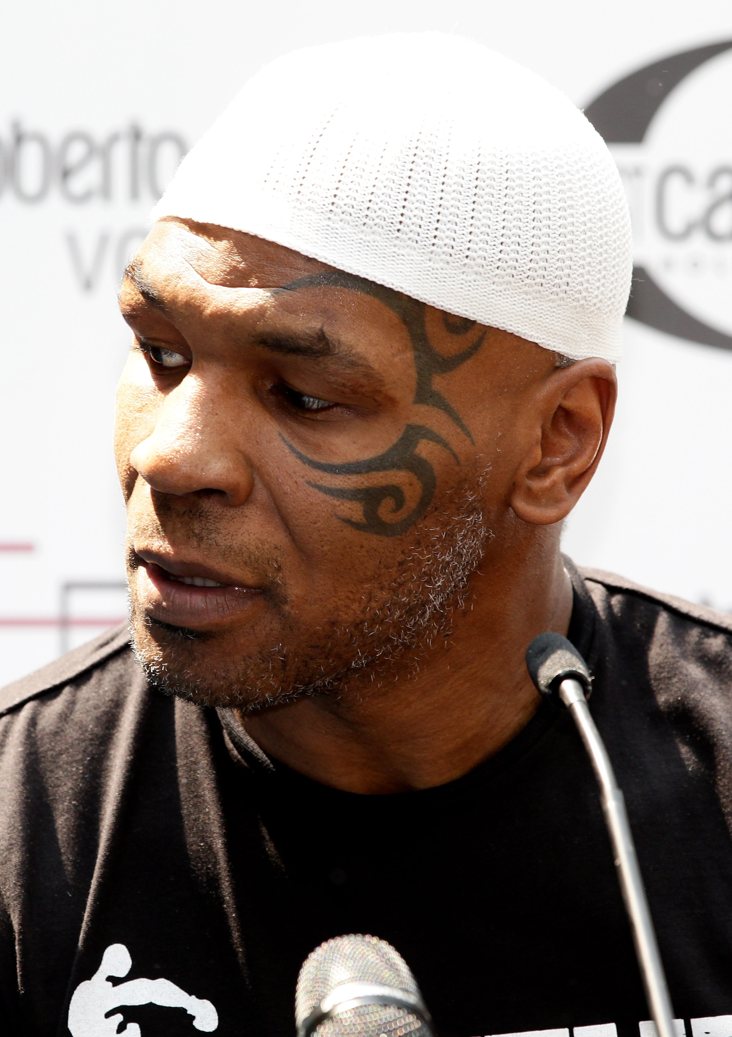 MILAN, ITALY - JULY 09:  Mike Tyson attends a press conference held at Just Cvalle Cafe on July 9, 2010 in Milan, Italy.  (Photo by Vittorio Zunino Celotto/Getty Images)