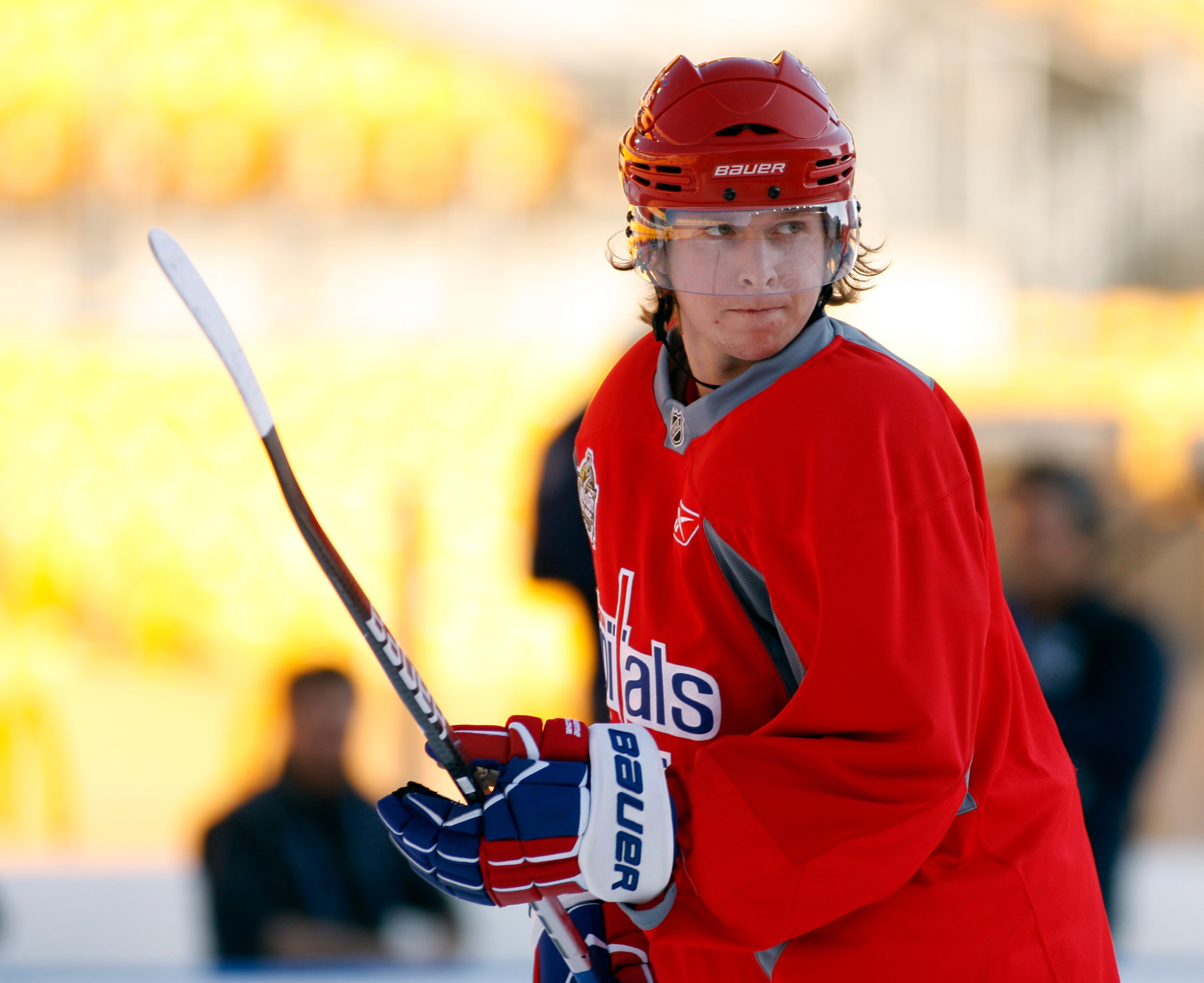 PITTSBURGH, PA - DECEMBER 31:  Nicklas Backstrom #19 of the Washington Capitals looks on during the 2011 NHL Winter Classic Practice on December 31, 2010 at Heinz Field in Pittsburgh, Pennsylvania.  (Photo by Justin K. Aller/Getty Images)