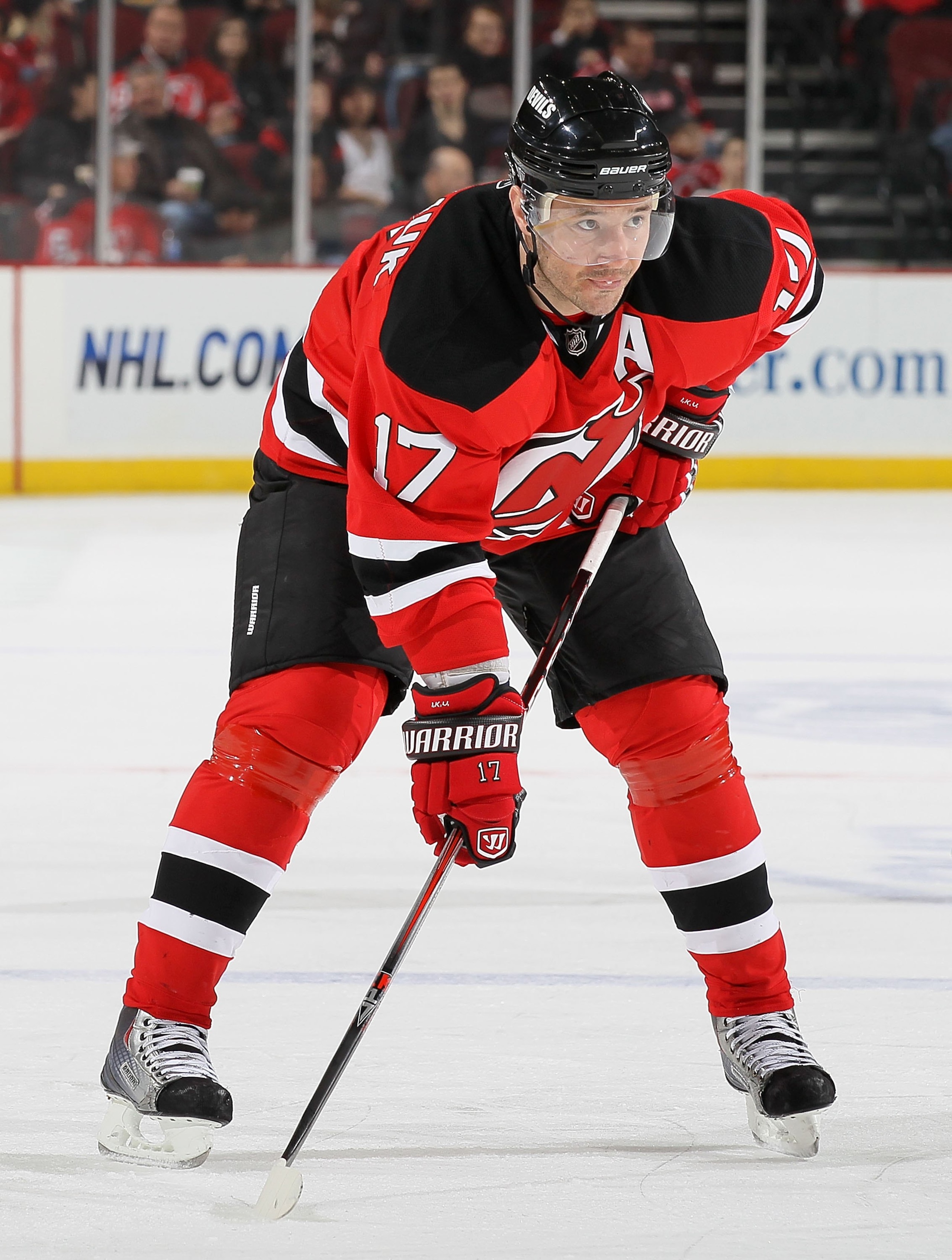 NEWARK, NJ - DECEMBER 31:  Ilya Kovalchuk #17 of the New Jersey Devils skates against the Atlanta Thrashers at the Prudential Center on December 31, 2010 in Newark, New Jersey.  (Photo by Jim McIsaac/Getty Images)