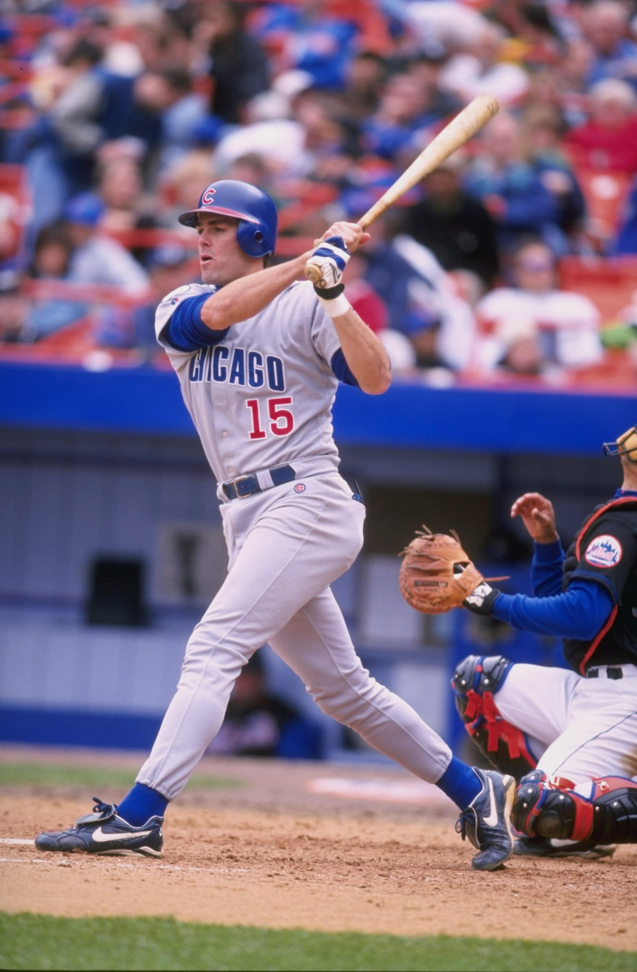 16 Apr 1998:  Infielder Kevin Orie of the Chicago Cubs in action during a game against the New York Mets at Shea Stadium in Flushing, New York.  The Cubs defeated the Mets 8-4. Mandatory Credit: David Seelig  /Allsport