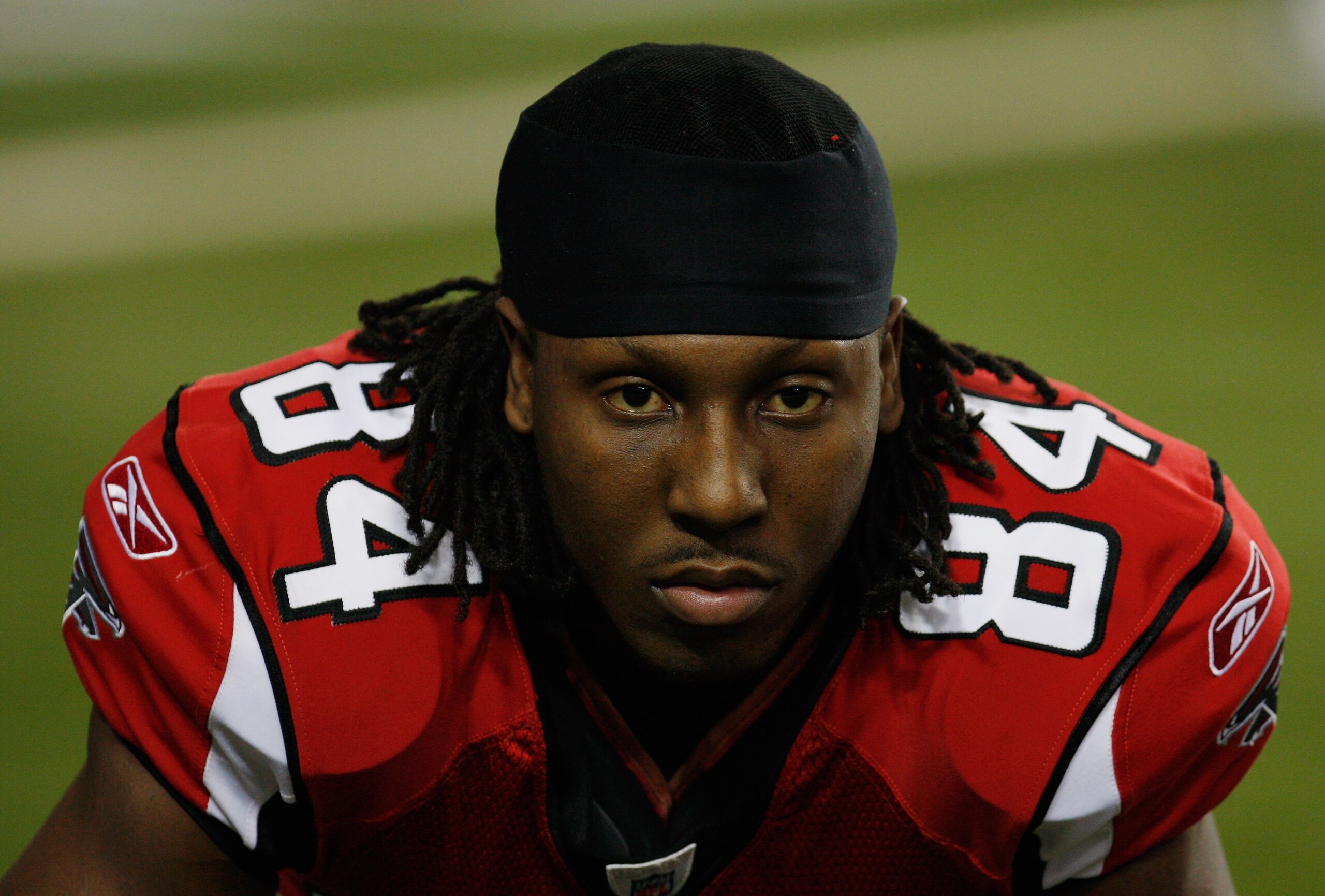 ATLANTA, GA - DECEMBER 27:  Roddy White #84 of the Atlanta Falcons is seen on the field during warm-ups prior to the start of the game against the New Orleans Saints at the Georgia Dome on December 27, 2010 in Atlanta, Georgia.  (Photo by Scott Halleran/G