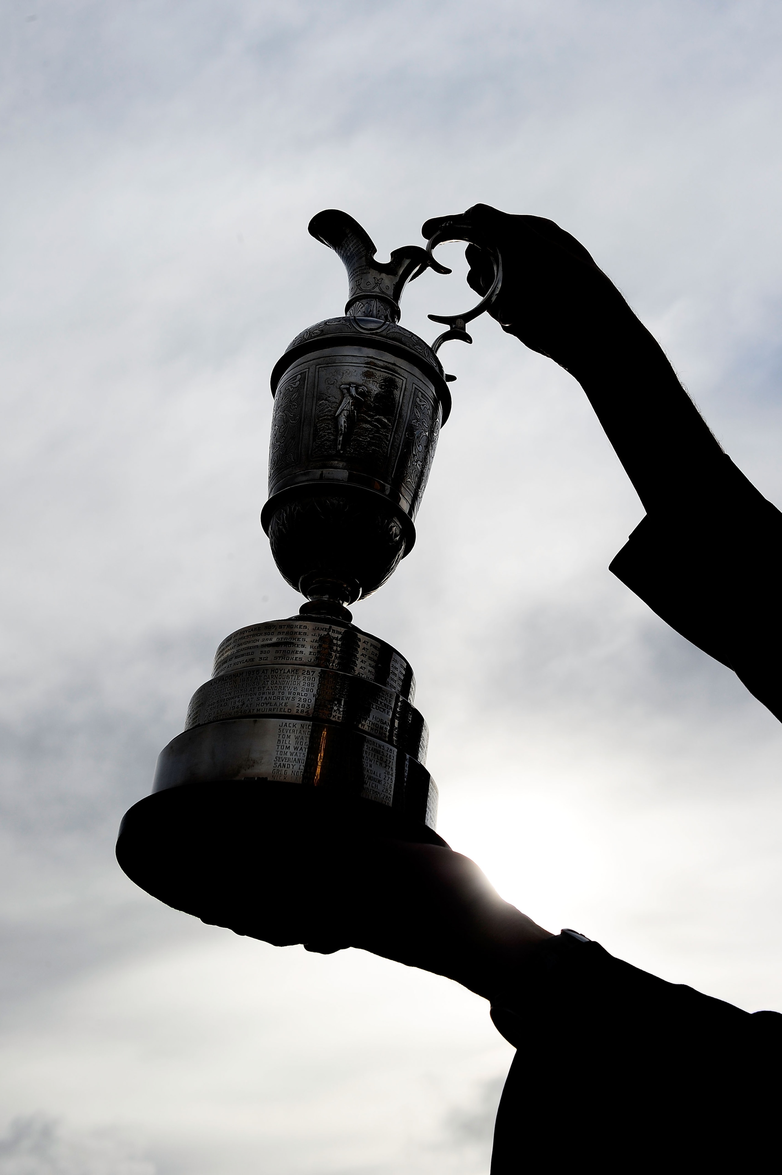 ST ANDREWS, SCOTLAND - JULY 13:  The claret jug is seen during practice for the 139th Open Championship on the Old Course, St Andrews on July 13, 2010 in St Andrews, Scotland.  (Photo by Stuart Franklin/Getty Images)