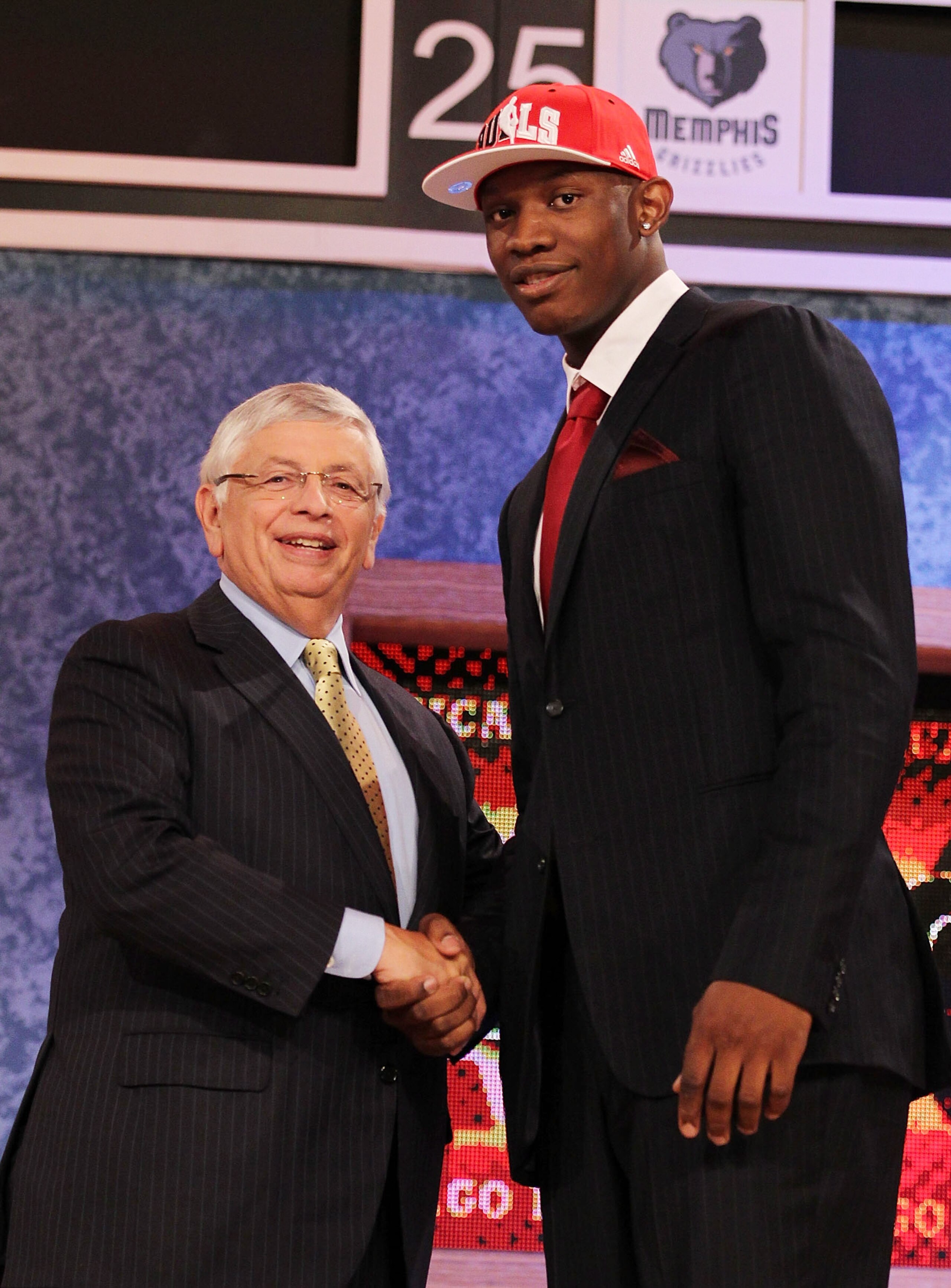 NEW YORK - JUNE 24: Kevin Seraphin stands with NBA Commissioner David Stern after being drafted seventeenth by The Chicago Bulls at Madison Square Garden on June 24, 2010 in New York City. NOTE TO USER: User expressly acknowledges and agrees that, by d NEW YORK - JUNE 24: Kevin Seraphin stands with NBA Commissioner David Stern after being drafted seventeenth by The Chicago Bulls at Madison Square Garden on June 24, 2010 in New York City. NOTE TO USER: User expressly acknowledges and agrees that, by d