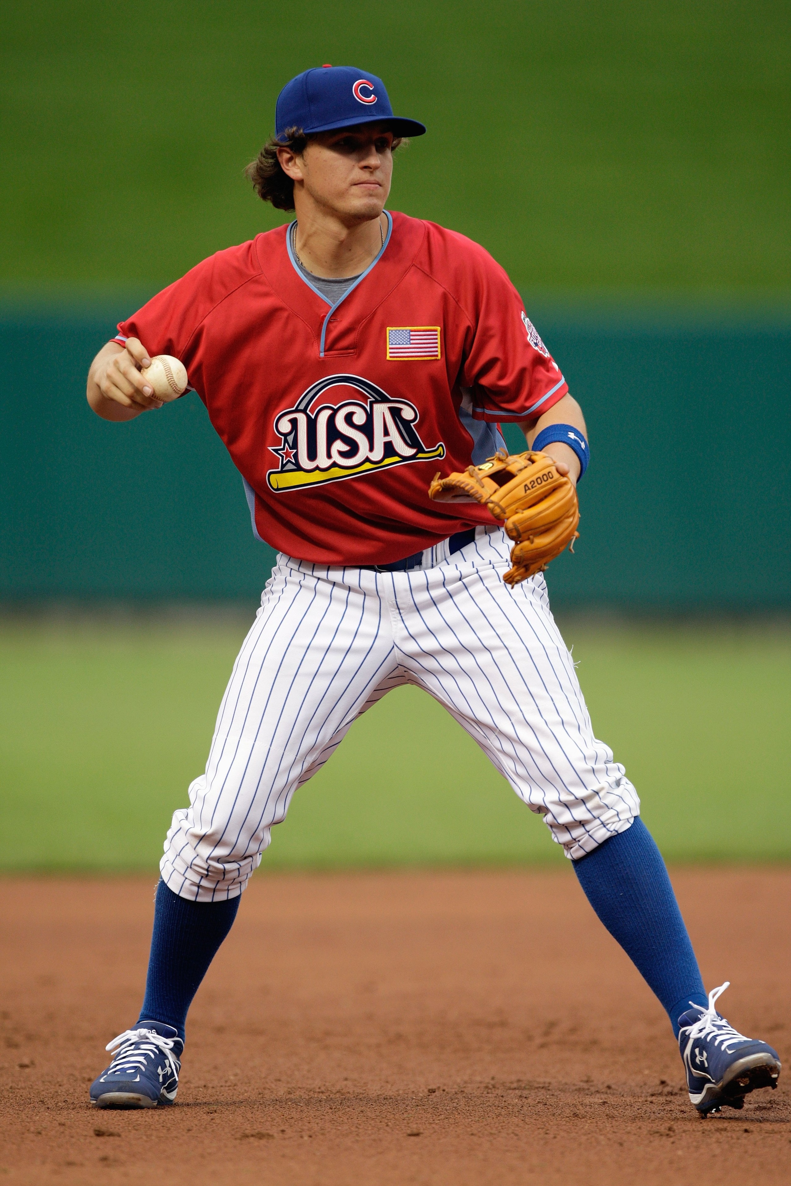 ST. LOUIS, MO - JULY 12: U.S. Futures All-Star Josh Vitters of the Chicago Cubs fields during the 2009 XM All-Star Futures Game at Busch Stadium on July 12, 2009 in St. Louis, Missouri. (Photo by Jamie Squire/Getty Images)