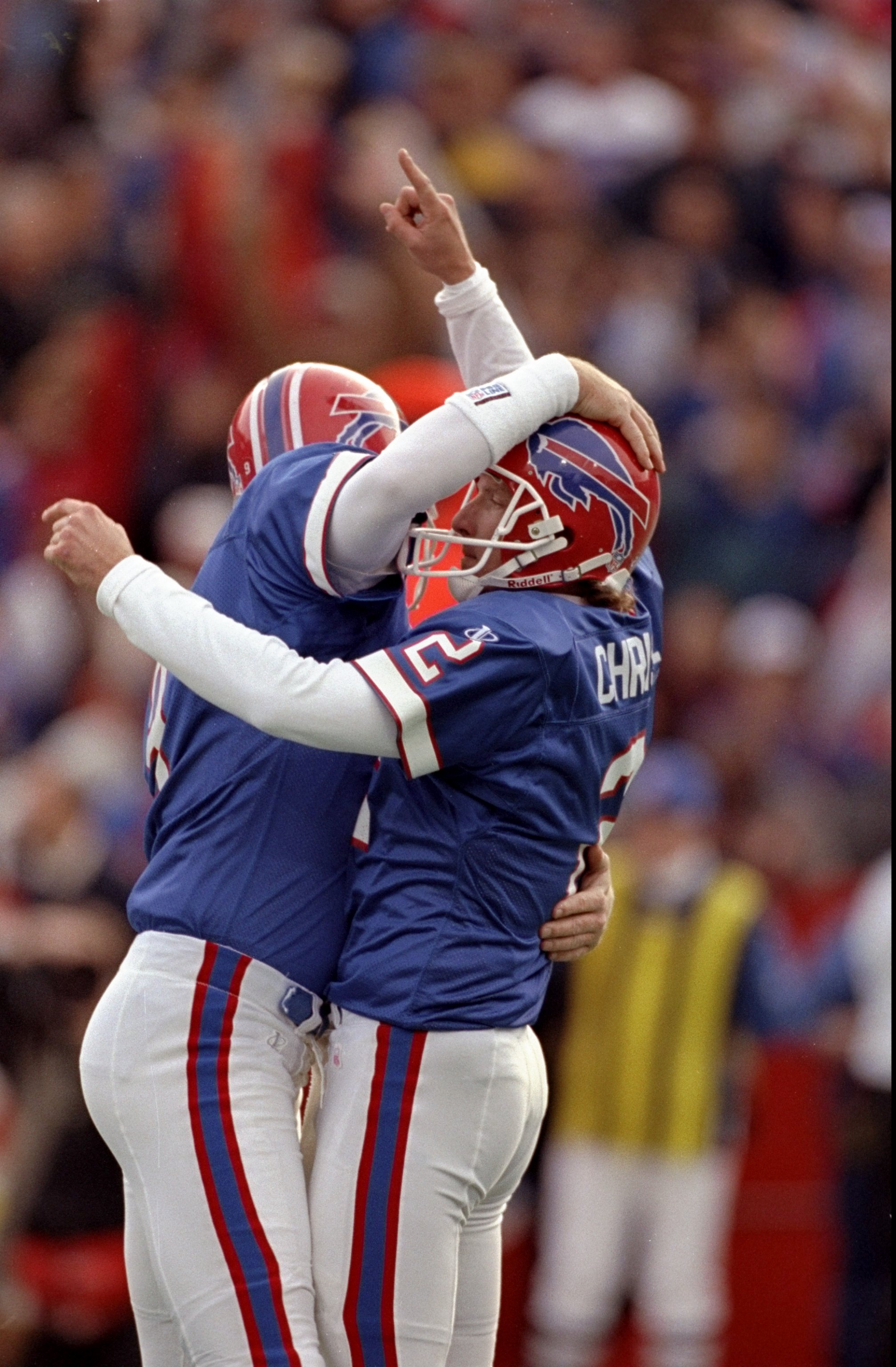 Steve Christie & Frank Reich celebrate the biggest comeback in NFL