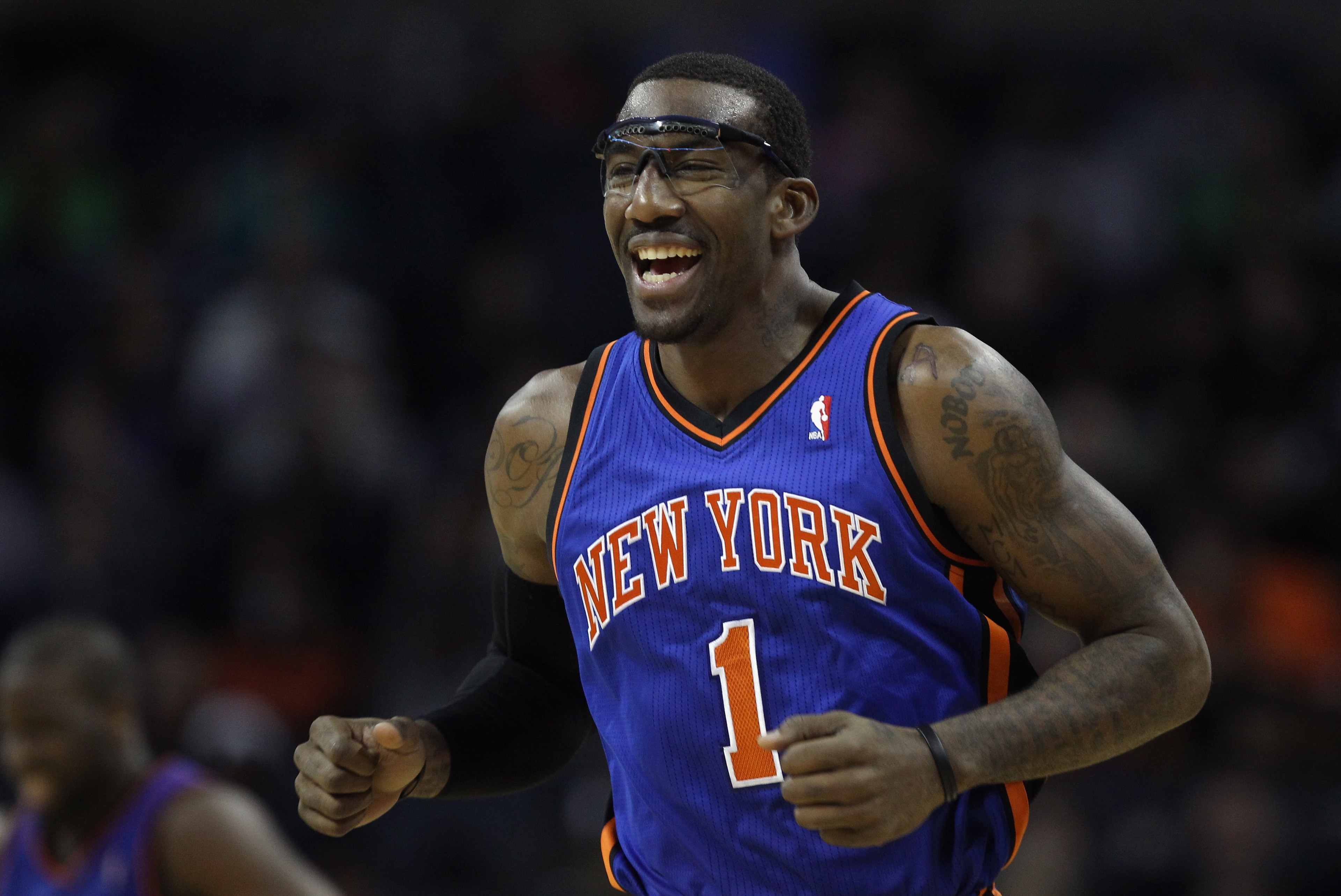 CHARLOTTE, NC - NOVEMBER 24: Amare Stoudemire #1 of the New York Knicks during his game against the Charlotte Bobcats at Time Warner Cable Arena on November 24, 2010 in Charlotte, North Carolina. NOTE TO USER: User expressly acknowledges and agrees that CHARLOTTE, NC - NOVEMBER 24: Amare Stoudemire #1 of the New York Knicks during his game against the Charlotte Bobcats at Time Warner Cable Arena on November 24, 2010 in Charlotte, North Carolina. NOTE TO USER: User expressly acknowledges and agrees that