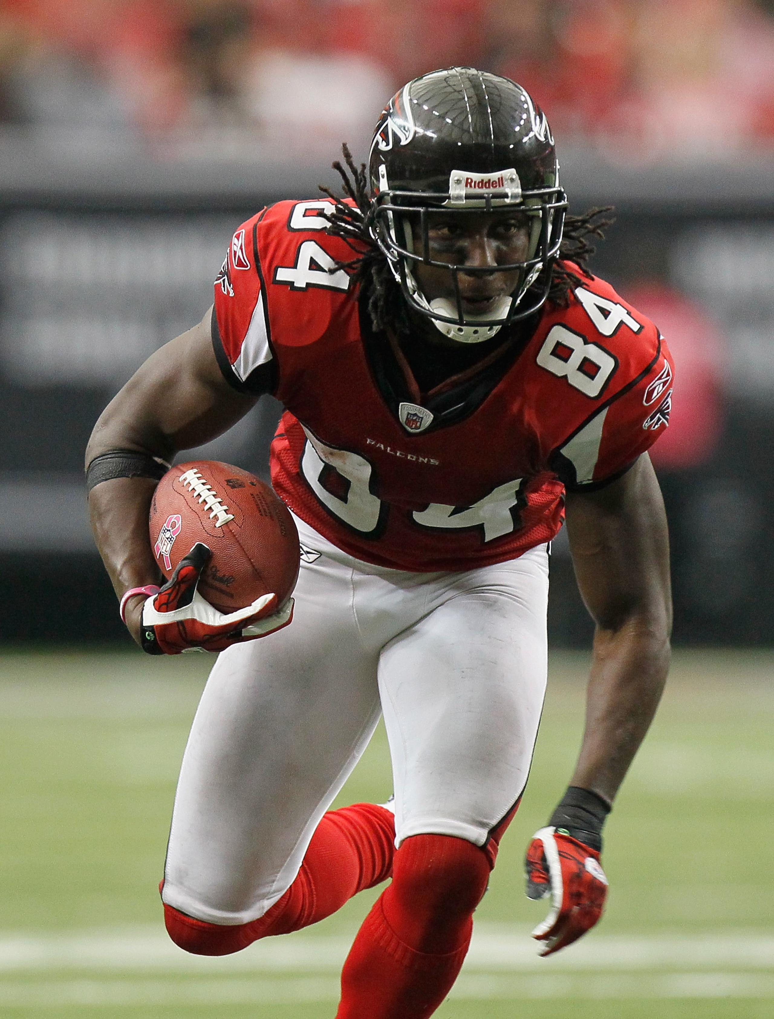 ATLANTA - OCTOBER 24: Roddy White #84 of the Atlanta Falcons against the Cincinnati Bengals at Georgia Dome on October 24, 2010 in Atlanta, Georgia. (Photo by Kevin C. Cox/Getty Images) ATLANTA - OCTOBER 24: Roddy White #84 of the Atlanta Falcons against the Cincinnati Bengals at Georgia Dome on October 24, 2010 in Atlanta, Georgia. (Photo by Kevin C. Cox/Getty Images)