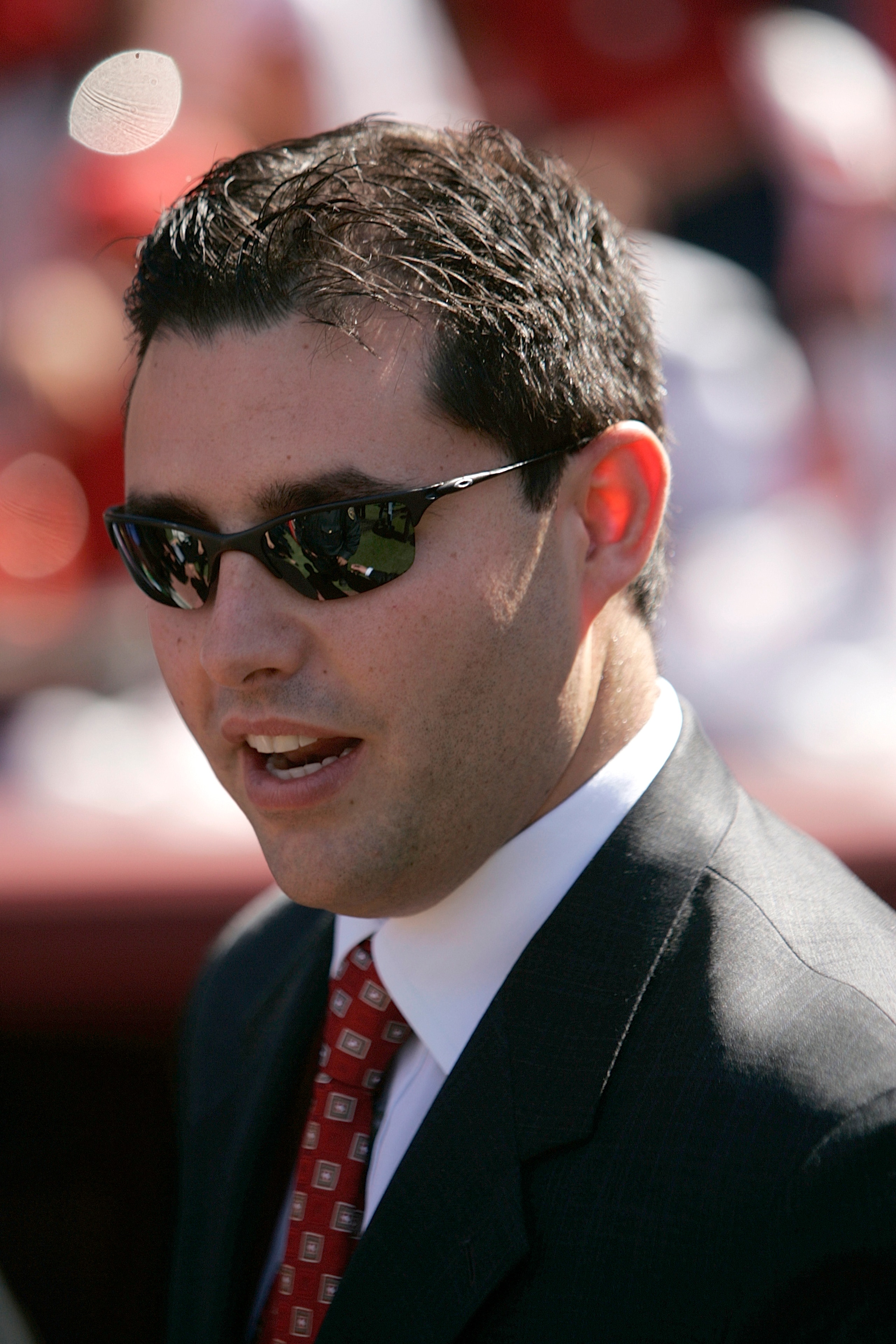 SAN FRANCISCO - SEPTEMBER 20: Jed York, team president and owner of the San Francisco 49ers waits to go out for a half time presentation during home opener as the San Francisco 49ers host the Seattle Seahawks at Candlestick Park September 20, 2009 in San SAN FRANCISCO - SEPTEMBER 20: Jed York, team president and owner of the San Francisco 49ers waits to go out for a half time presentation during home opener as the San Francisco 49ers host the Seattle Seahawks at Candlestick Park September 20, 2009 in San