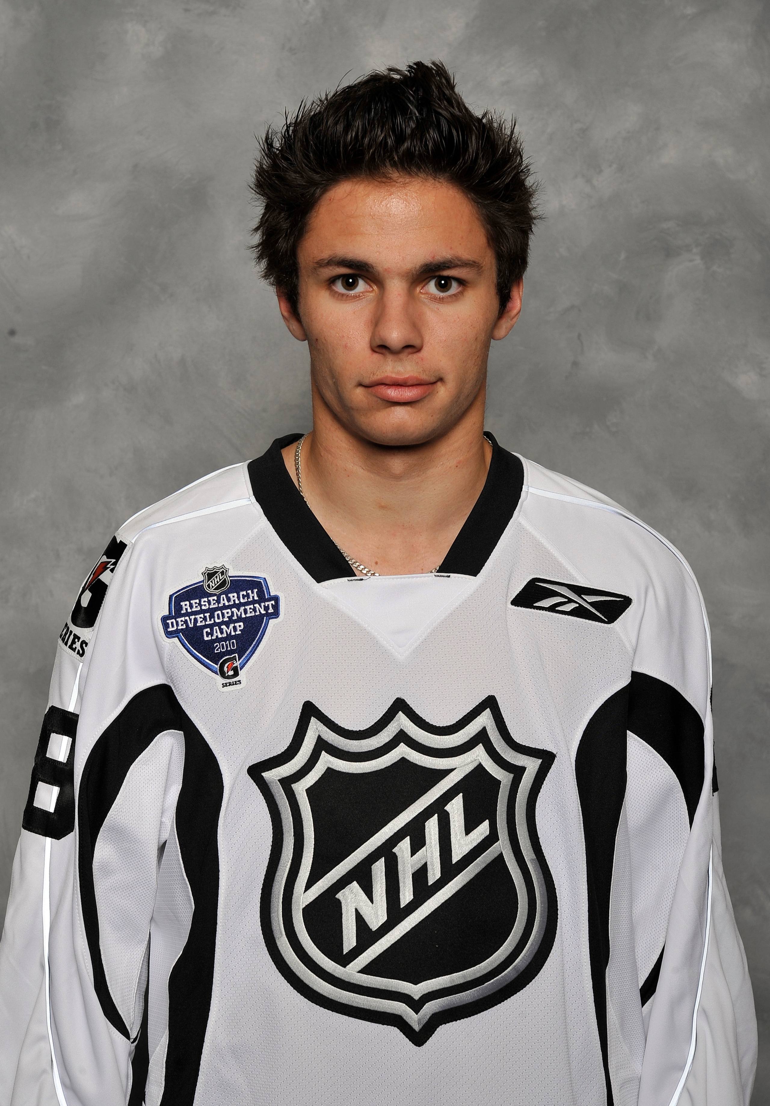 TORONTO - AUGUST 17: Ty Rattie poses for a portrait during the 2010 NHL Research, development and orientation camp at the Mastercard Centre for Hockey Excellence August 17, 2010 in Toronto, Ontario, Canada. (Photo by Graig Abel/Getty Images)