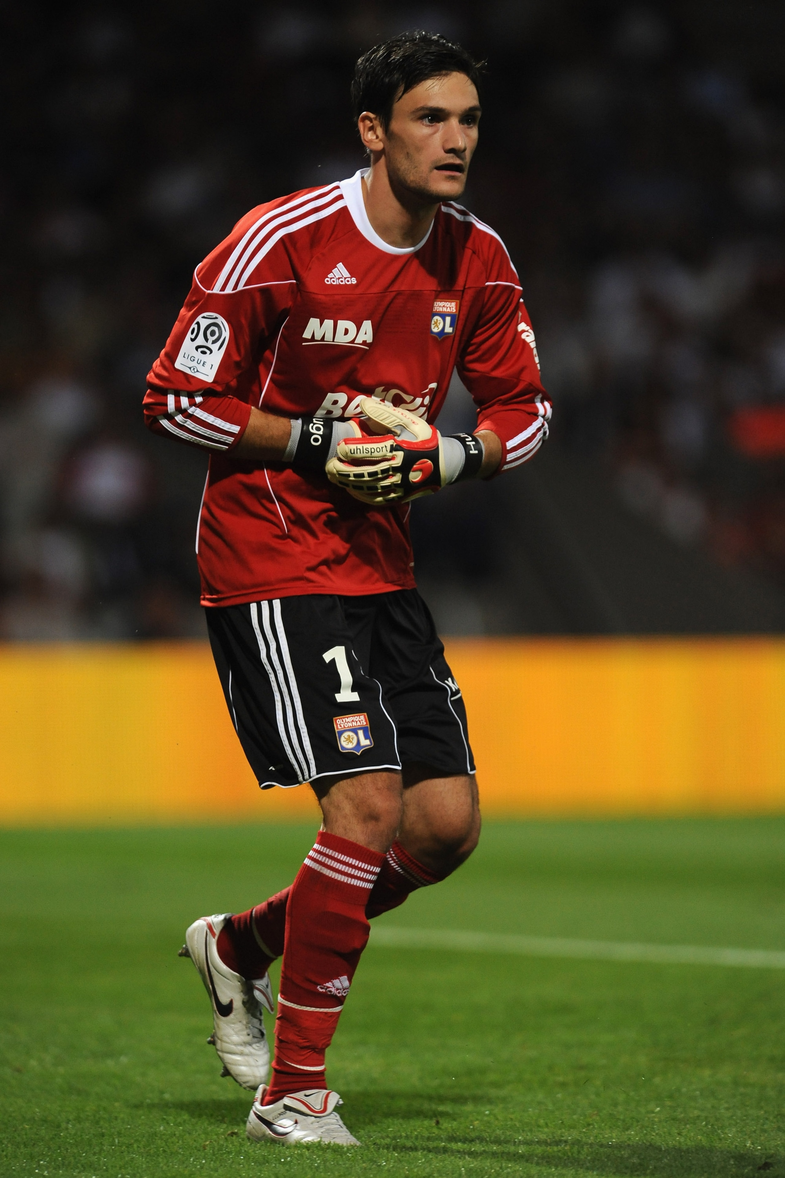 LYON, FRANCE - AUGUST 07: Hugo Lloris of Olympique Lyonnais in action during the Ligue 1 match between Olympique Lyonnais and AS Monaco FC at Gerland Stadium on August 7, 2010 in Lyon, France. (Photo by Valerio Pennicino/Getty Images) LYON, FRANCE - AUGUST 07: Hugo Lloris of Olympique Lyonnais in action during the Ligue 1 match between Olympique Lyonnais and AS Monaco FC at Gerland Stadium on August 7, 2010 in Lyon, France. (Photo by Valerio Pennicino/Getty Images)