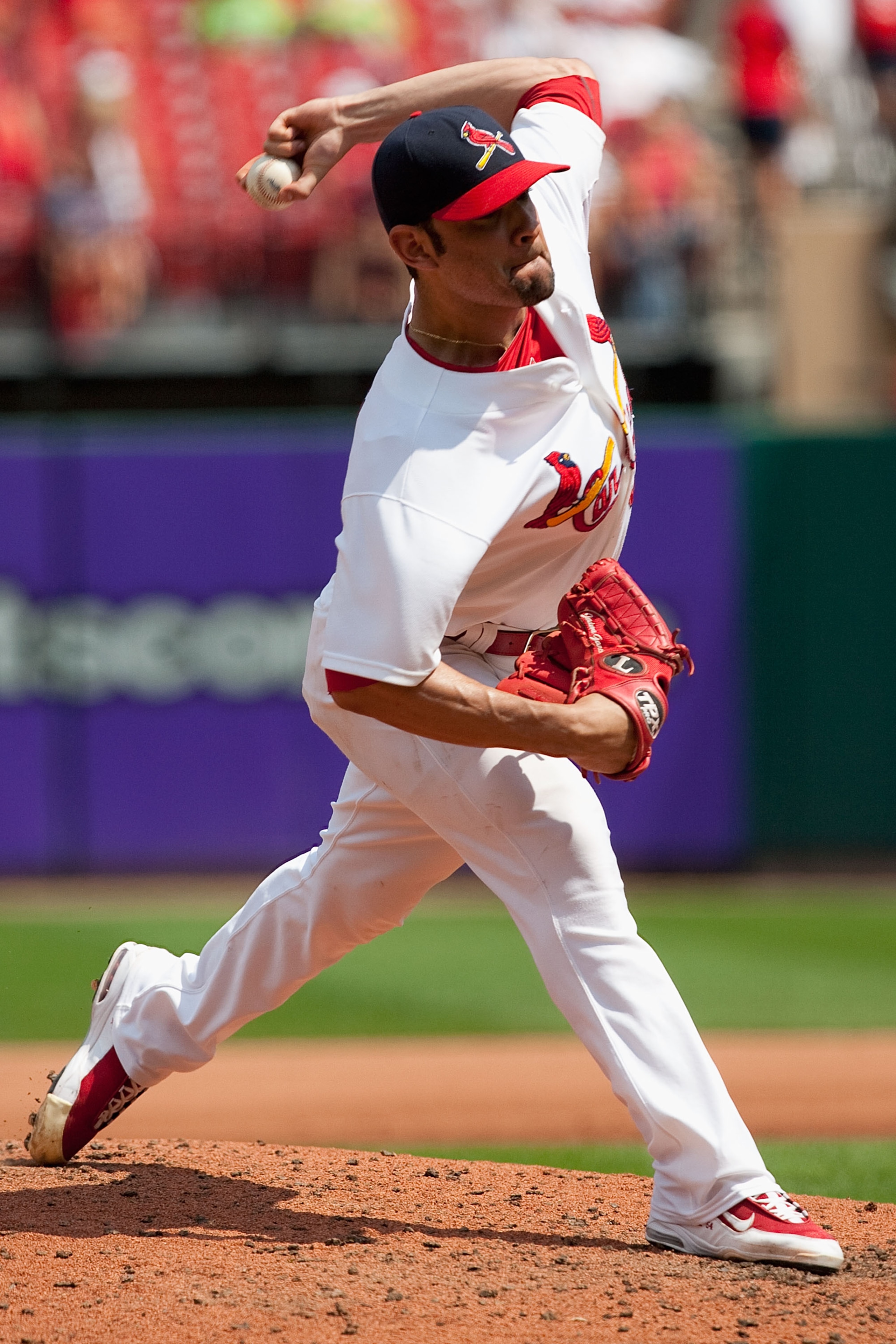 ST. LOUIS - AUGUST 22: Starter Jaime Garcia #54 of the St. Louis Cardinals pitches against the San Francisco Giants at Busch Stadium on August 22, 2010 in St. Louis, Missouri. (Photo by Dilip Vishwanat/Getty Images) ST. LOUIS - AUGUST 22: Starter Jaime Garcia #54 of the St. Louis Cardinals pitches against the San Francisco Giants at Busch Stadium on August 22, 2010 in St. Louis, Missouri. (Photo by Dilip Vishwanat/Getty Images)