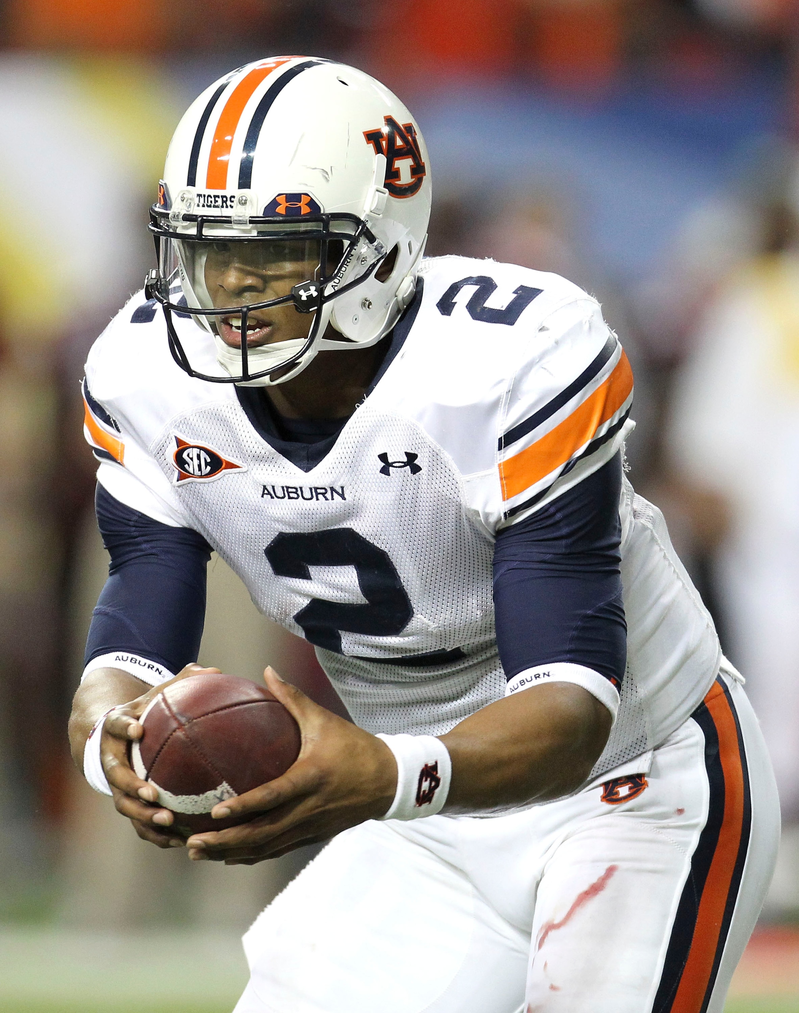 ATLANTA - DECEMBER 04: Quarterback Cam Newton #2 of the Auburn Tigers runs with the ball during the 2010 SEC Championship against the South Carolina Gamecocks at Georgia Dome on December 4, 2010 in Atlanta, Georgia. (Photo by Mike Zarrilli/Getty Images) ATLANTA - DECEMBER 04: Quarterback Cam Newton #2 of the Auburn Tigers runs with the ball during the 2010 SEC Championship against the South Carolina Gamecocks at Georgia Dome on December 4, 2010 in Atlanta, Georgia. (Photo by Mike Zarrilli/Getty Images)