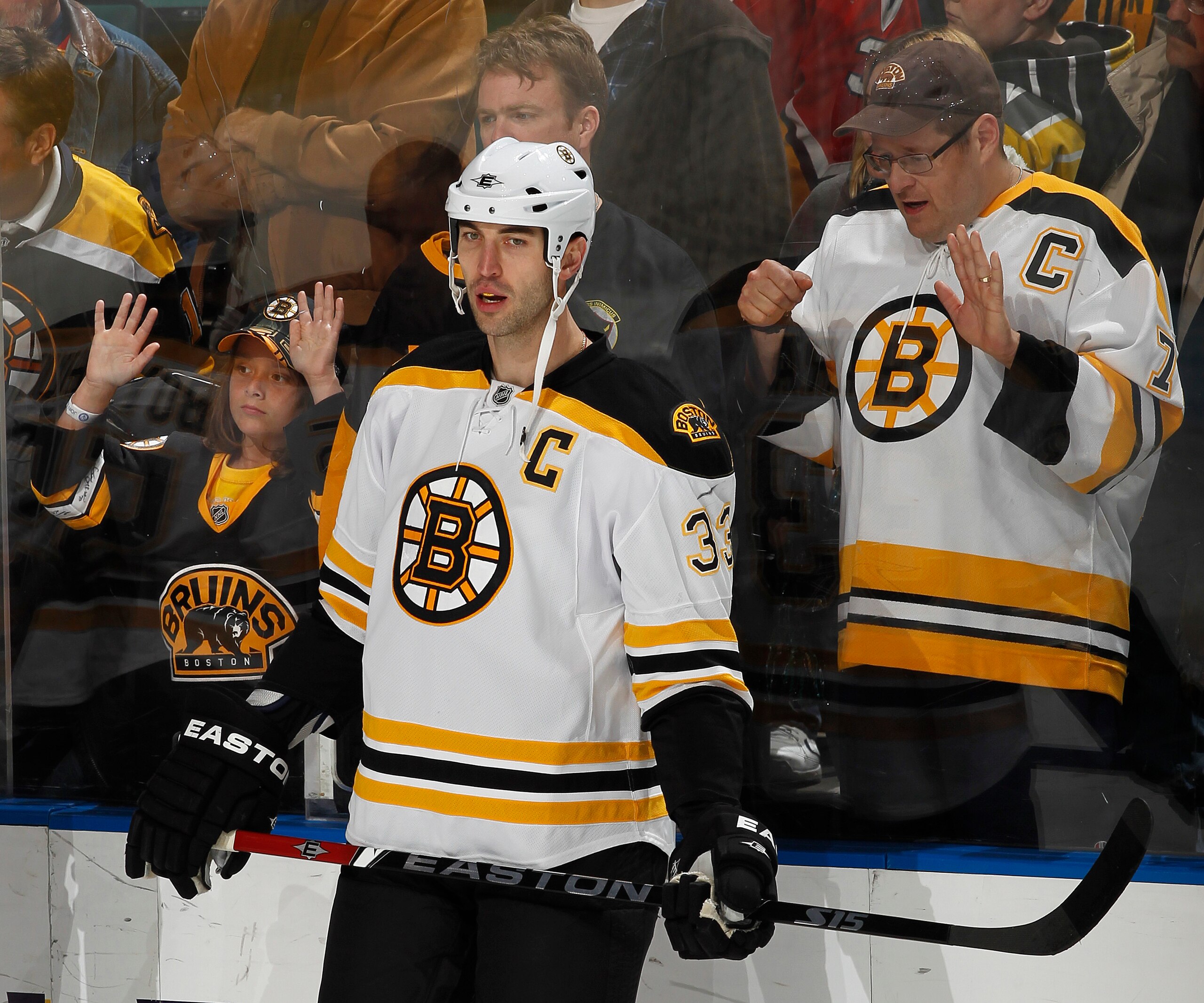 SUNRISE, FL - DECEMBER 27: Boston Bruins fans show their support for team captain Zdeno Chara #33 prior to the game against the Florida Panthers on December 27, 2010 at the BankAtlantic Center in Sunrise, Florida. The Bruins defeated the Panthers 3-2 in a