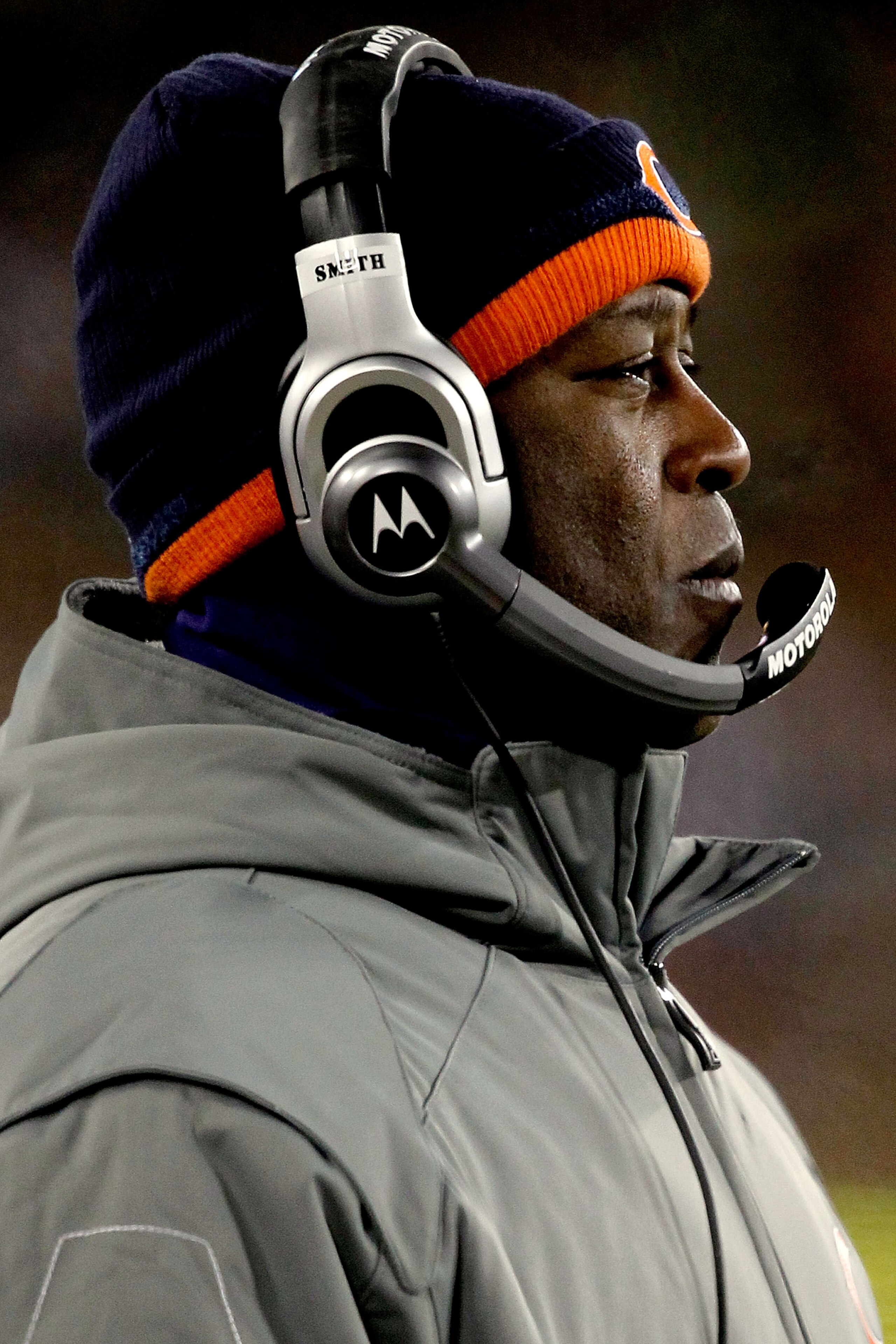 GREEN BAY, WI - JANUARY 02:  Head coach Lovie Smith of the Chicago Bears on the sidelines against the Green Bay Packers at Lambeau Field on January 2, 2011 in Green Bay, Wisconsin.  (Photo by Matthew Stockman/Getty Images)