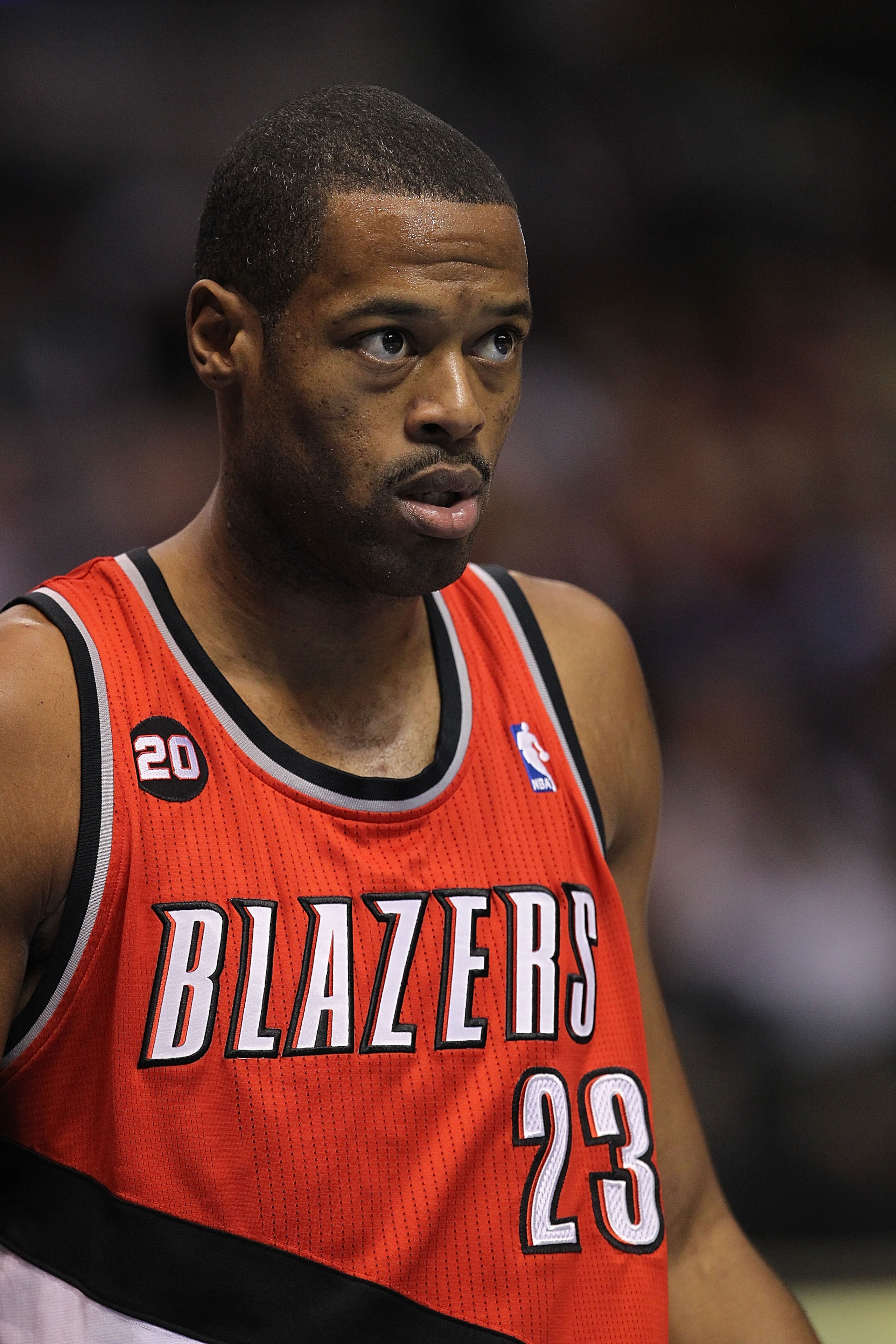 DALLAS, TX - DECEMBER 15:  Center Marcus Camby #23 of the Portland Trail Blazers at American Airlines Center on December 15, 2010 in Dallas, Texas.  NOTE TO USER: User expressly acknowledges and agrees that, by downloading and or using this photograph, Us