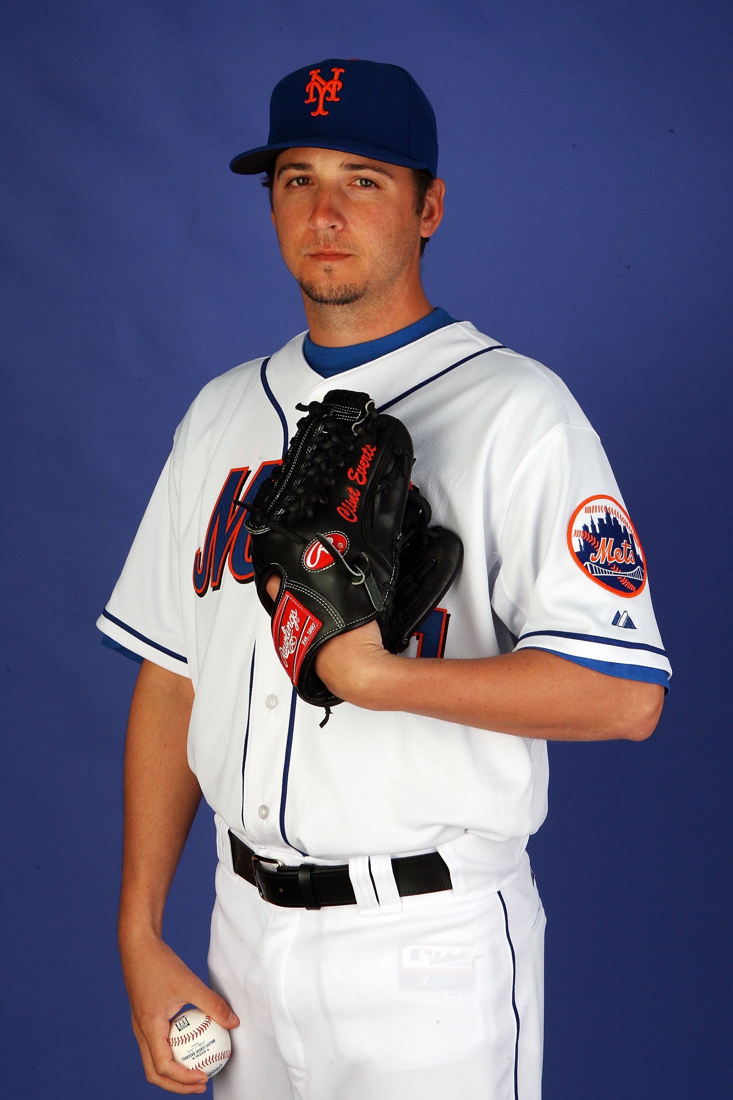 PORT ST. LUCIE, FL - FEBRUARY 27:  Pitcher Clint Everts #61 of the New York Mets poses during photo day at Tradition Field on February 27, 2010 in Port St. Lucie, Florida.  (Photo by Doug Benc/Getty Images)