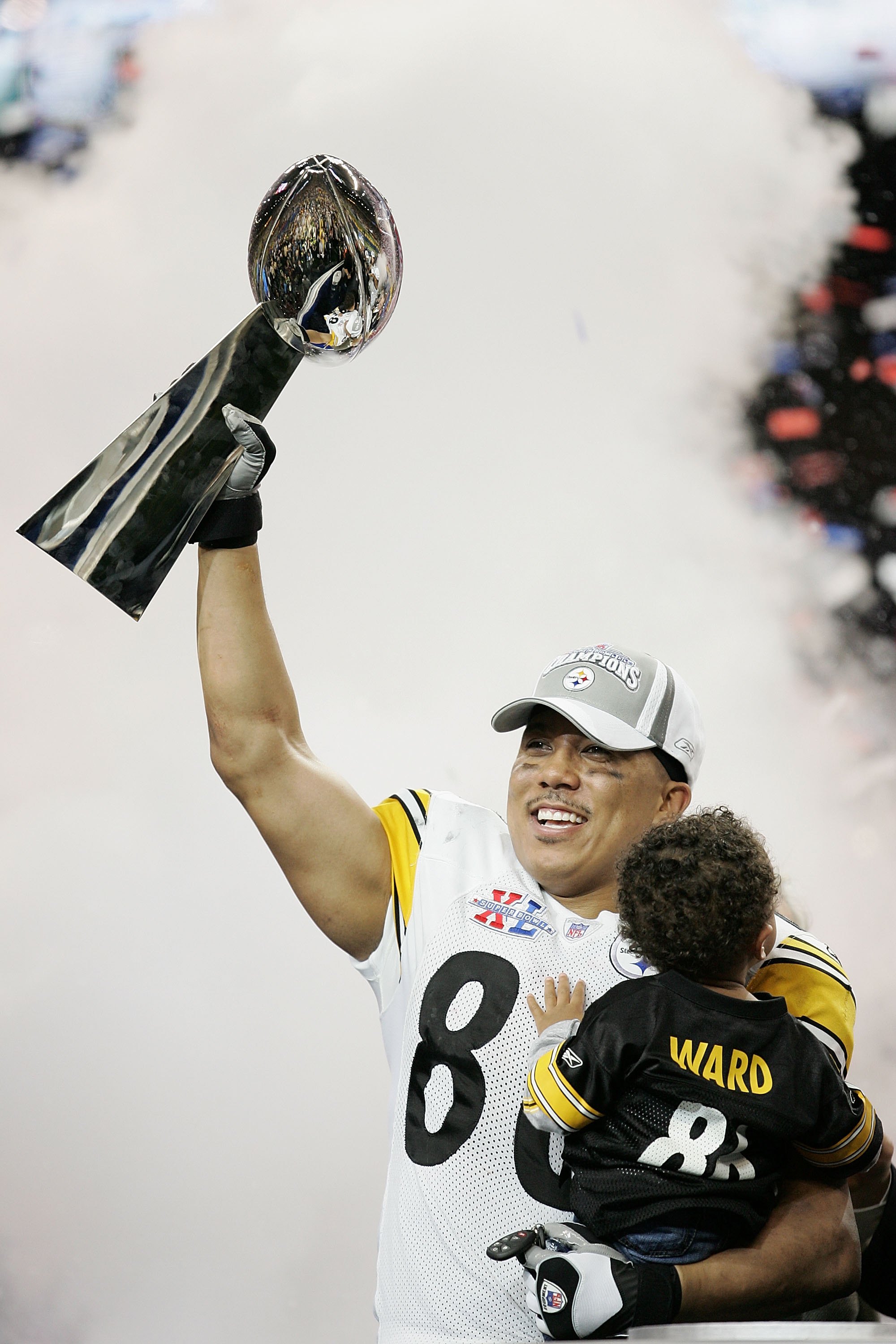 Celebrating Hines Ward's performance for the Steelers in Super Bowl XL -  Behind the Steel Curtain