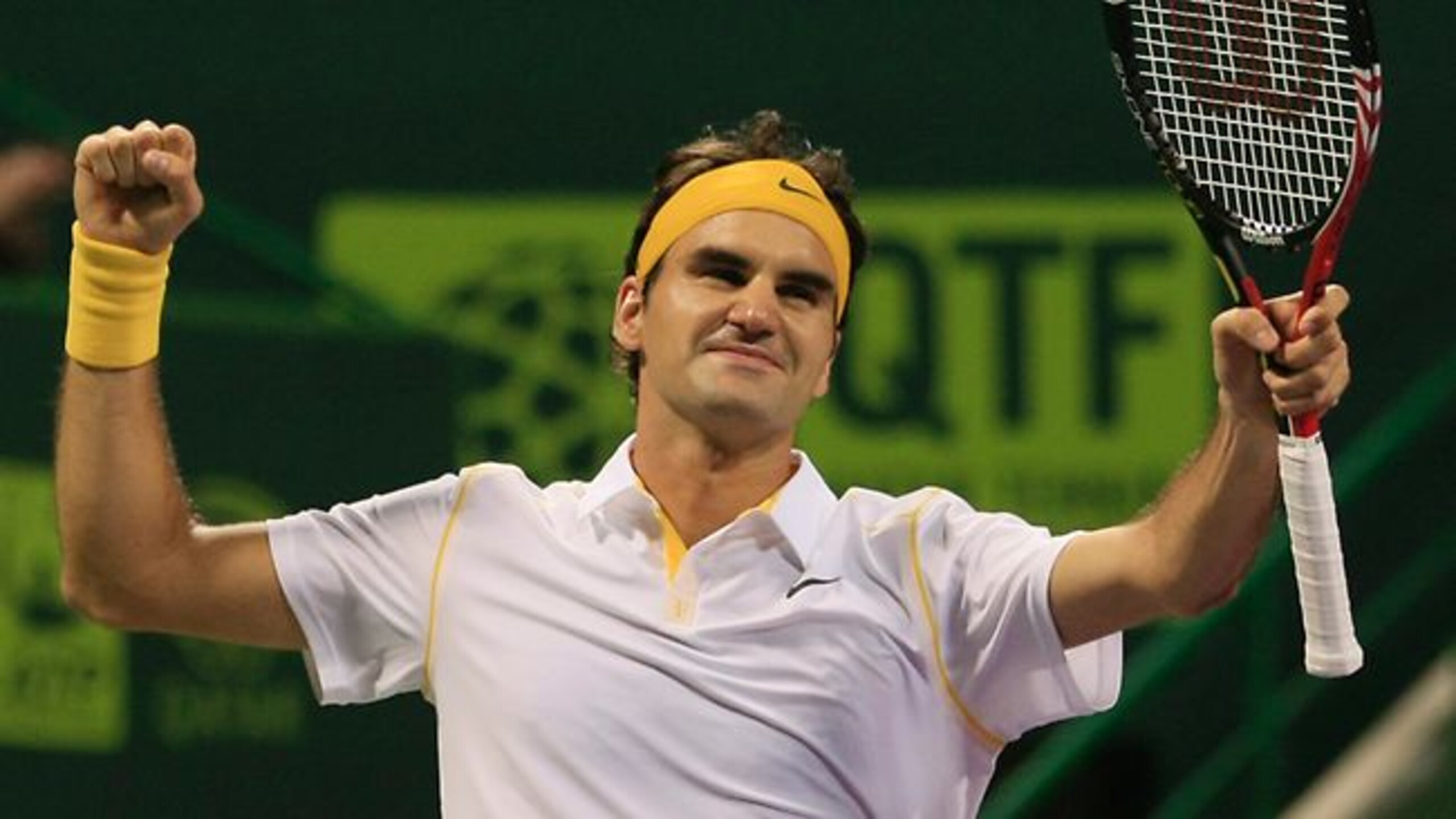 Federer started off the year on a high note with a win over Davydenko in the finals of the Qatar Open.