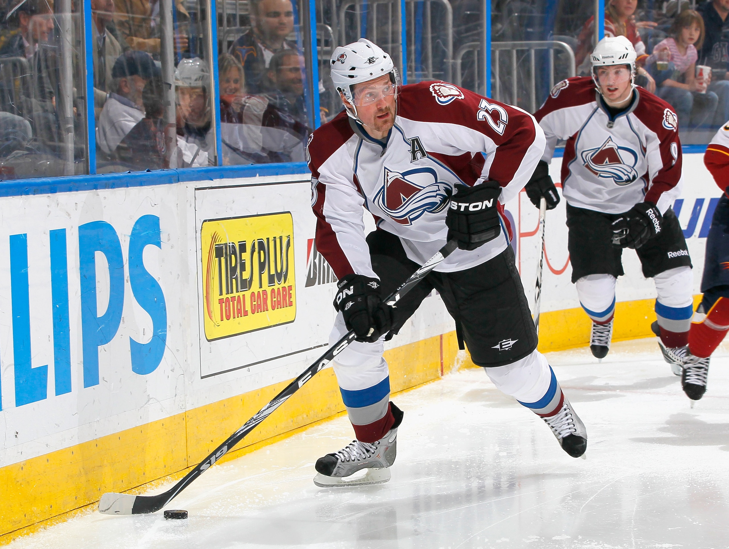 ATLANTA, GA - DECEMBER 10: Milan Hejduk #23 of the Colorado Avalanche against the Atlanta Thrashers at Philips Arena on December 10, 2010 in Atlanta, Georgia. (Photo by Kevin C. Cox/Getty Images) ATLANTA, GA - DECEMBER 10: Milan Hejduk #23 of the Colorado Avalanche against the Atlanta Thrashers at Philips Arena on December 10, 2010 in Atlanta, Georgia. (Photo by Kevin C. Cox/Getty Images)