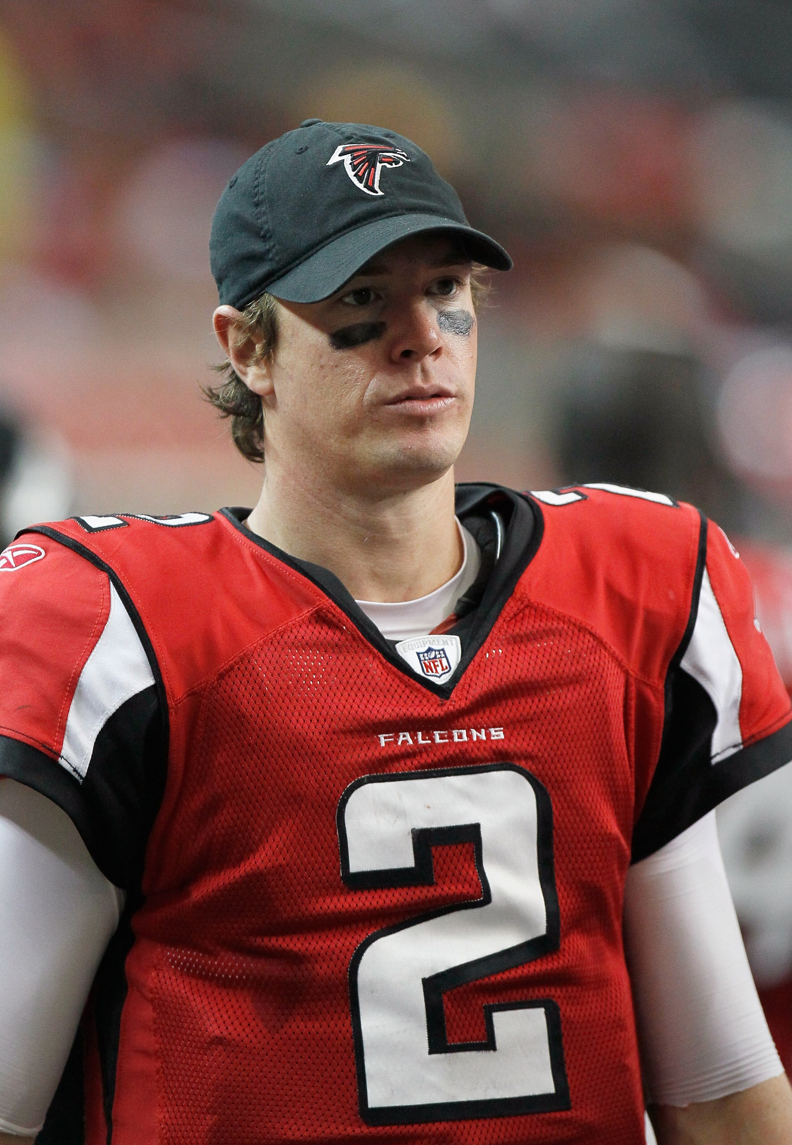 ATLANTA, GA - JANUARY 02:  Quarterback Matt Ryan #2 of the Atlanta Falcons against the Carolina Panthers at Georgia Dome on January 2, 2011 in Atlanta, Georgia.  (Photo by Kevin C. Cox/Getty Images)