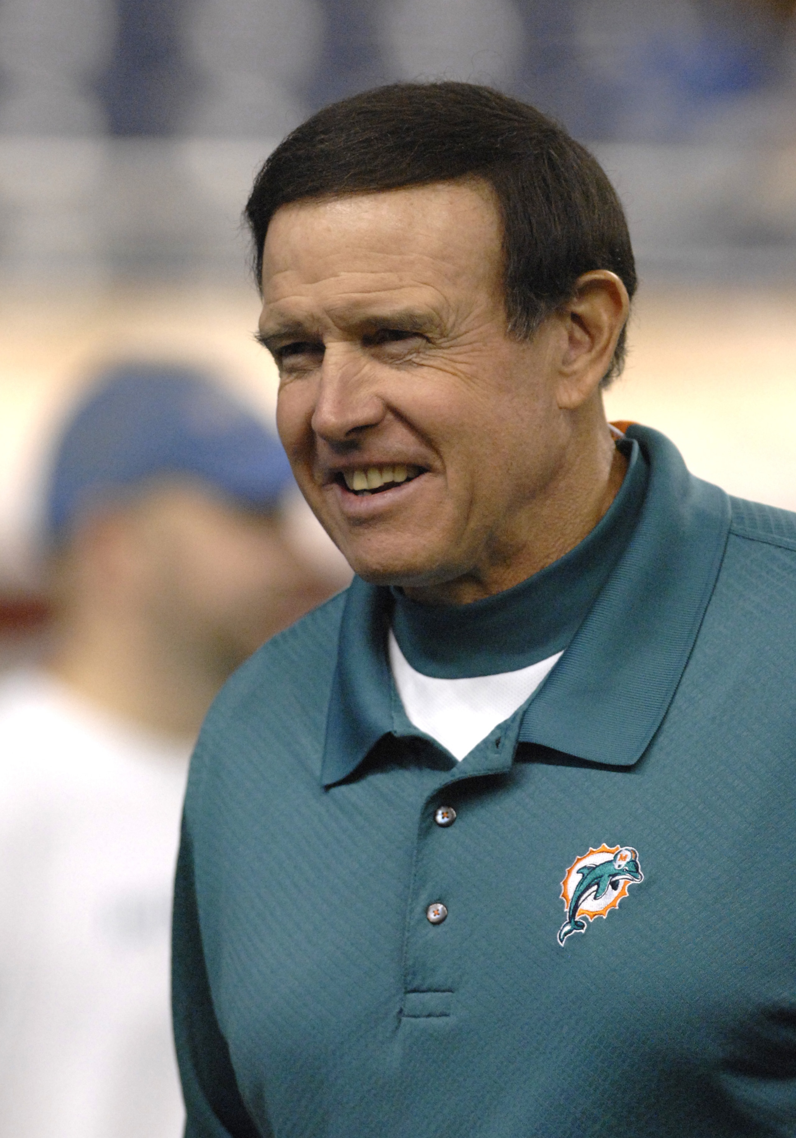 Miami Dolphins special assistant coach Dom Capers against the Detroit Lions in a Thanksgiving Day game Nov. 23, 2006 in Detroit. The Dolphins won 21 - 10. (Photo by Al Messerschmidt/Getty Images) *** Local Caption ***