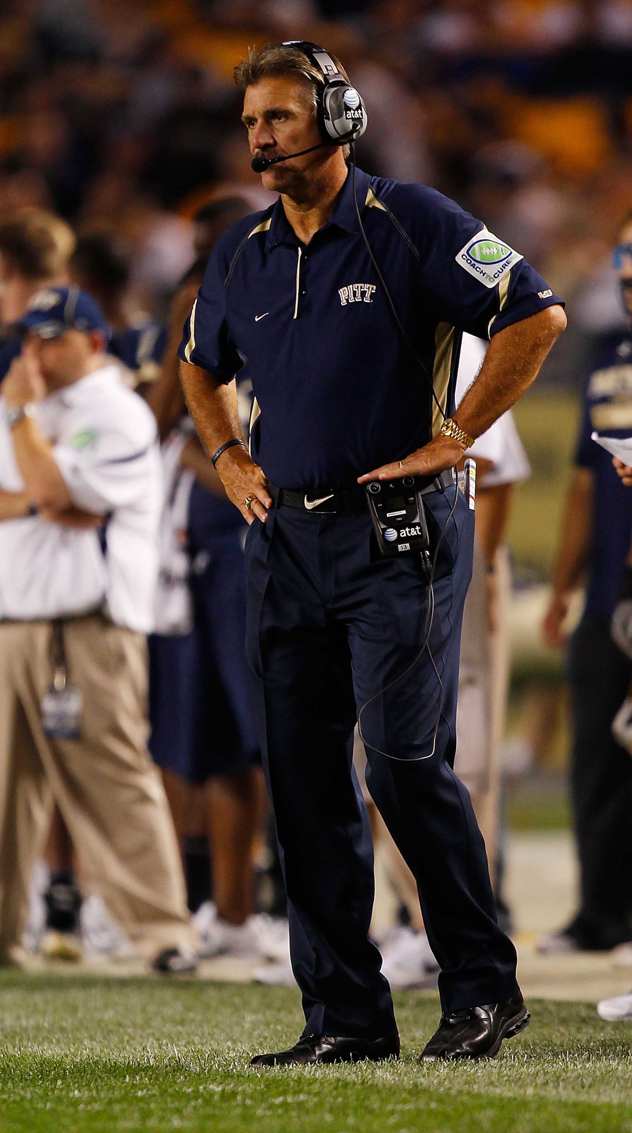 PITTSBURGH - SEPTEMBER 23: Head coach Dave Wannstedt of the Pittsburgh Panthers watches his team play against the Miami Hurricanes on September 23, 2010 at Heinz Field in Pittsburgh, Pennsylvania. (Photo by Jared Wickerham/Getty Images) PITTSBURGH - SEPTEMBER 23: Head coach Dave Wannstedt of the Pittsburgh Panthers watches his team play against the Miami Hurricanes on September 23, 2010 at Heinz Field in Pittsburgh, Pennsylvania. (Photo by Jared Wickerham/Getty Images)