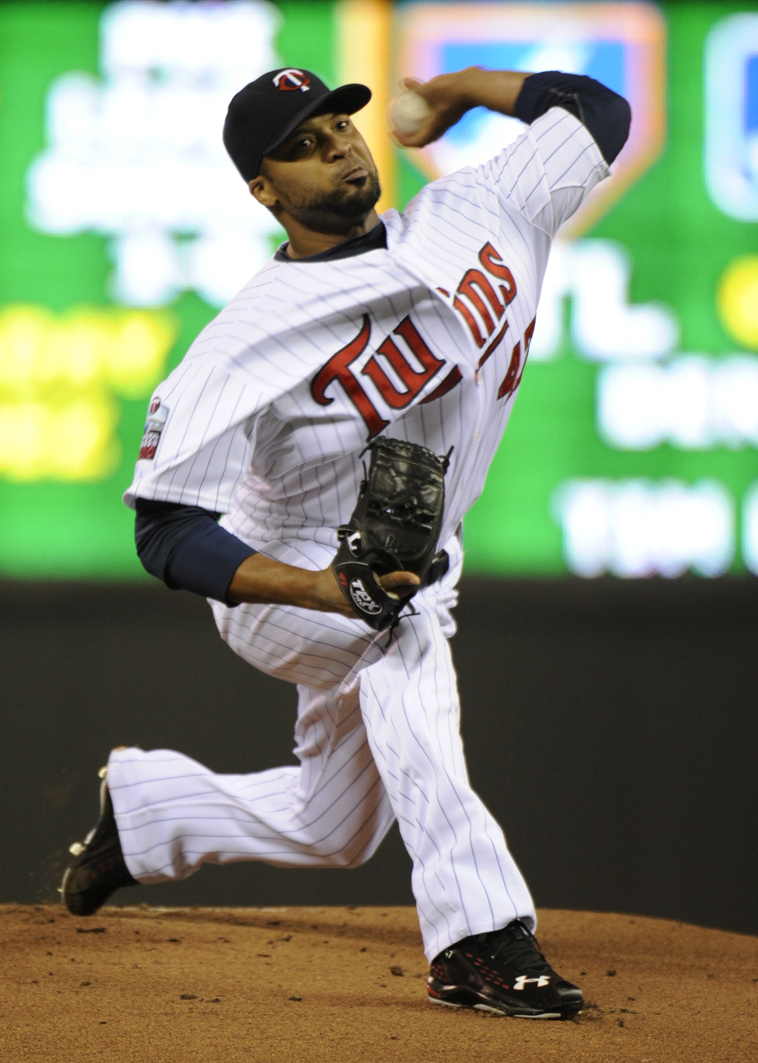 MINNEAPOLIS, MN - OCTOBER 6: Francisco Liriano #47 of the Minnesota Twins pitches during game one of the ALDS against the New York Yankees on October 6, 2010 at Target Field in Minneapolis, Minnesota. (Photo by Hannah Foslien /Getty Images) MINNEAPOLIS, MN - OCTOBER 6: Francisco Liriano #47 of the Minnesota Twins pitches during game one of the ALDS against the New York Yankees on October 6, 2010 at Target Field in Minneapolis, Minnesota. (Photo by Hannah Foslien /Getty Images)
