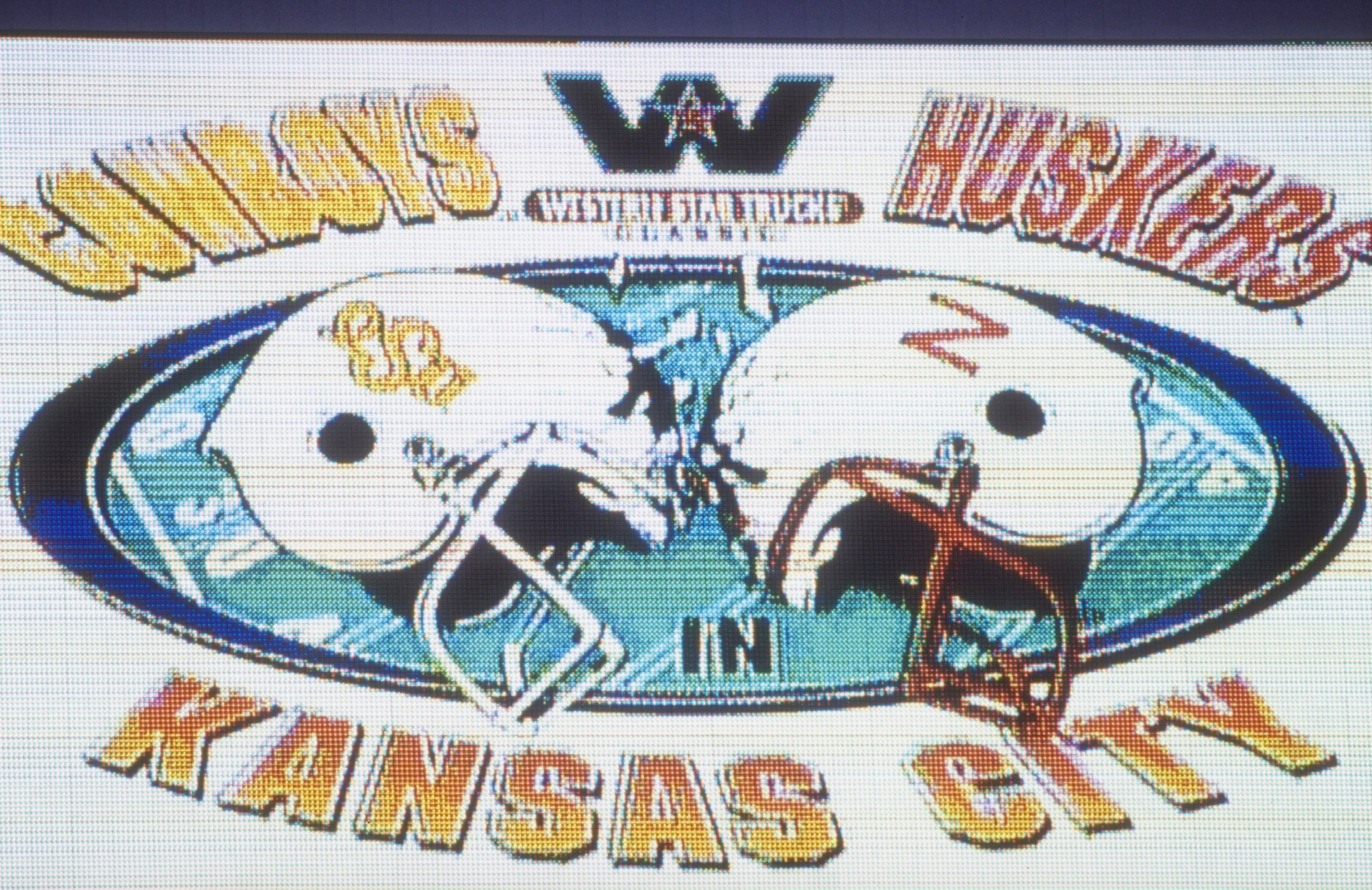 3 Oct 1998: General view of a graphic on display during the game between the Nebraska Cornhuskers and the Oklahoma State Cowboys at the Arrowhead Stadium in Kansas City, Missouri. The Cornhuskers defeated the Cowboys 24-17. Mandatory Credit: Tim Umphrey 3 Oct 1998: General view of a graphic on display during the game between the Nebraska Cornhuskers and the Oklahoma State Cowboys at the Arrowhead Stadium in Kansas City, Missouri. The Cornhuskers defeated the Cowboys 24-17. Mandatory Credit: Tim Umphrey