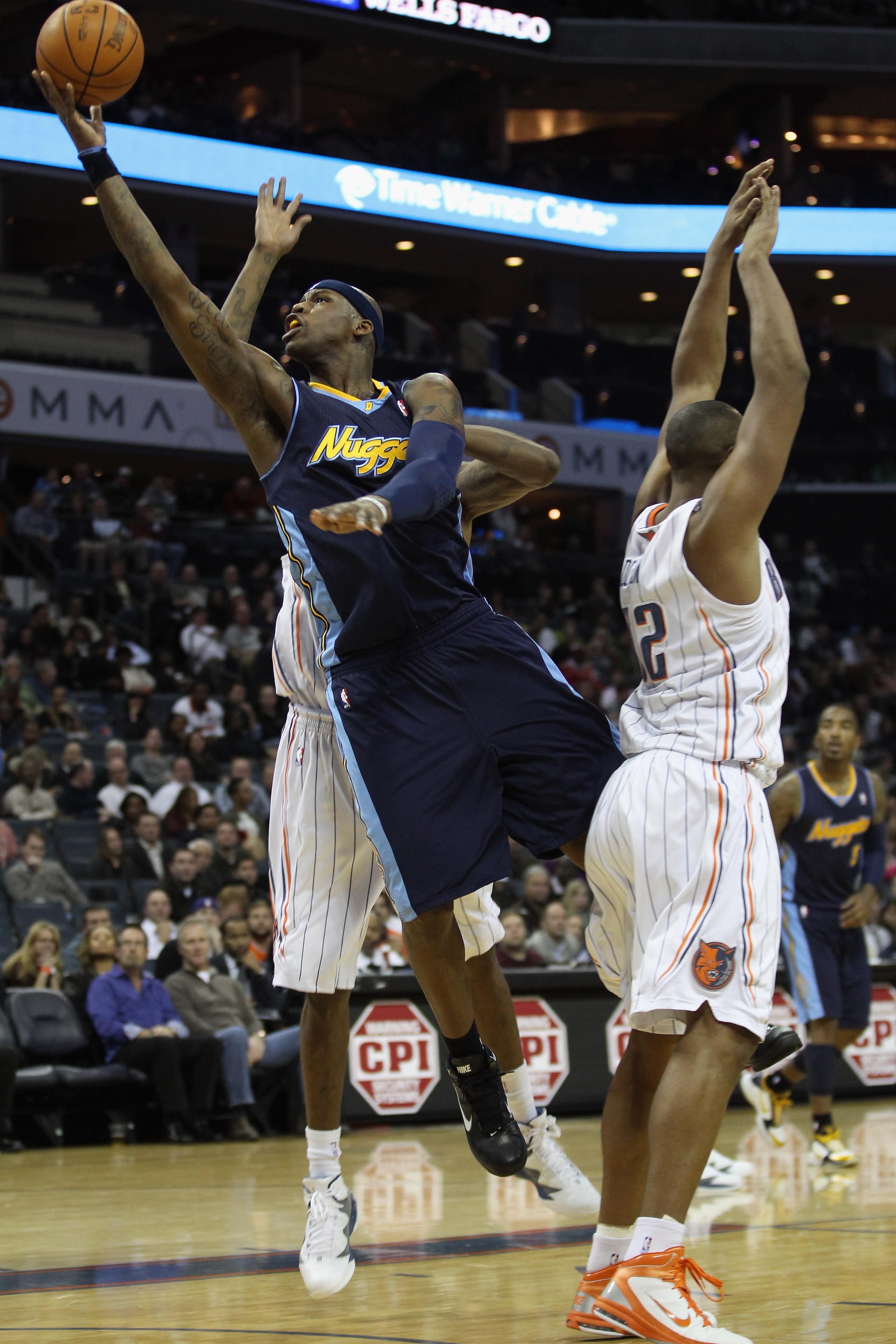 CHARLOTTE, NC - DECEMBER 07:  Al Harrington #7 of the Denver Nuggets against the Charlotte Bobcats during their game at Time Warner Cable Arena on December 7, 2010 in Charlotte, North Carolina.  NOTE TO USER: User expressly acknowledges and agrees that, b