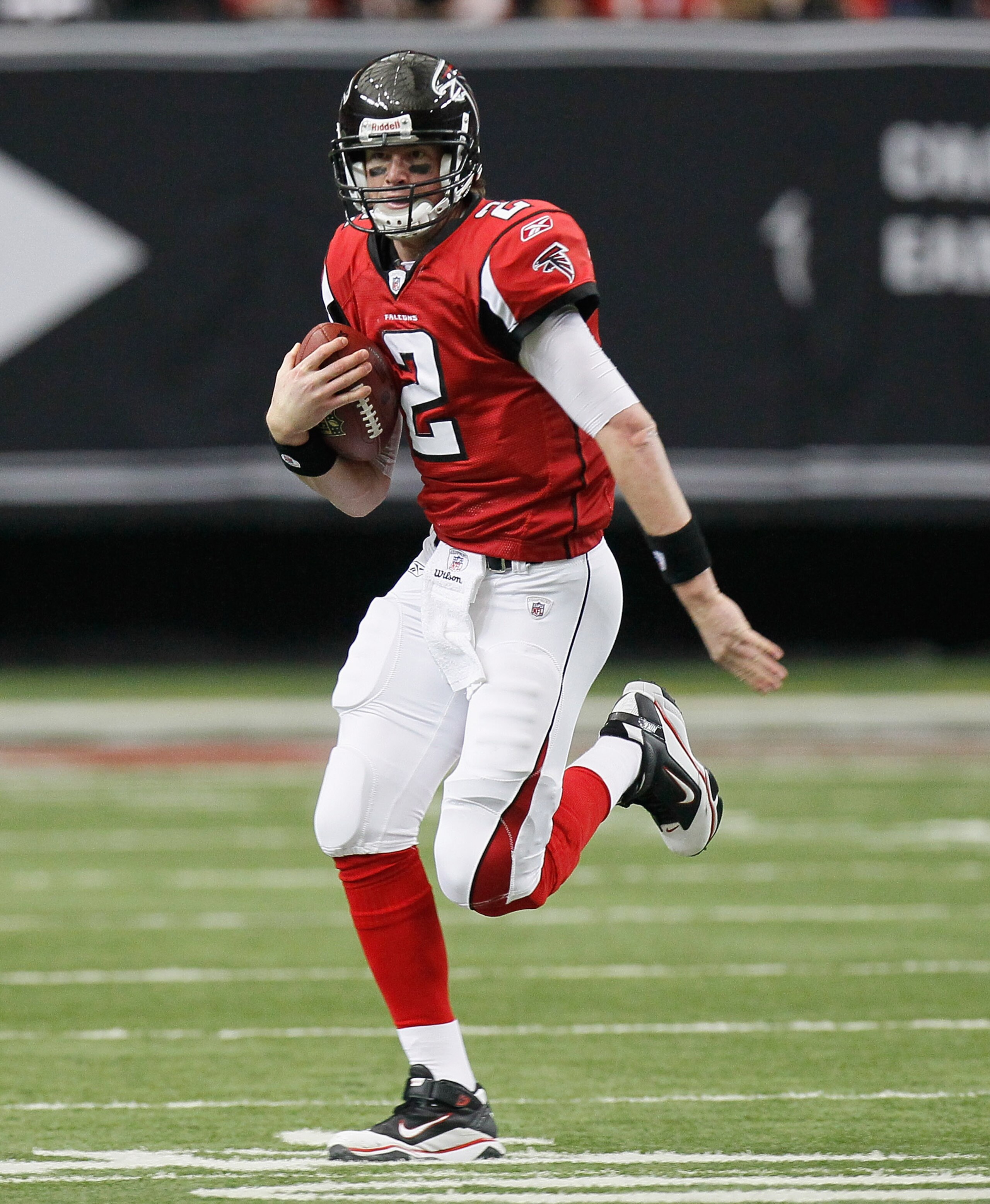 ATLANTA, GA - JANUARY 02: Quarterback Matt Ryan #2 of the Atlanta Falcons against the Carolina Panthers at Georgia Dome on January 2, 2011 in Atlanta, Georgia. (Photo by Kevin C. Cox/Getty Images) ATLANTA, GA - JANUARY 02: Quarterback Matt Ryan #2 of the Atlanta Falcons against the Carolina Panthers at Georgia Dome on January 2, 2011 in Atlanta, Georgia. (Photo by Kevin C. Cox/Getty Images)