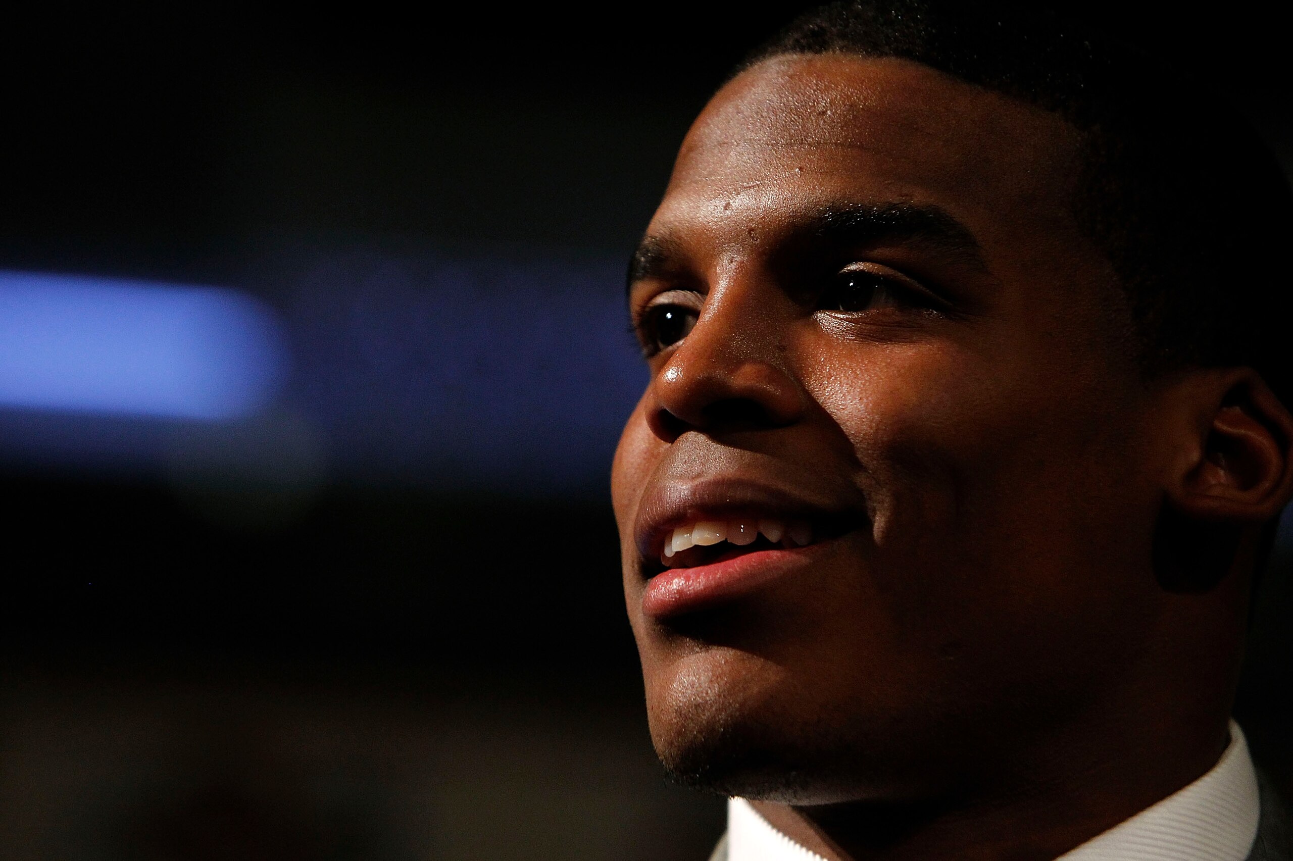 NEW YORK - DECEMBER 11:  Cam Newton, quarterback of the Auburn University Tigers, speaks after being awarded the 2010 Heisman Memorial Trophy Award on December 11, 2010 in New York City.  (Photo by Jeff Zelevansky/Getty Images)