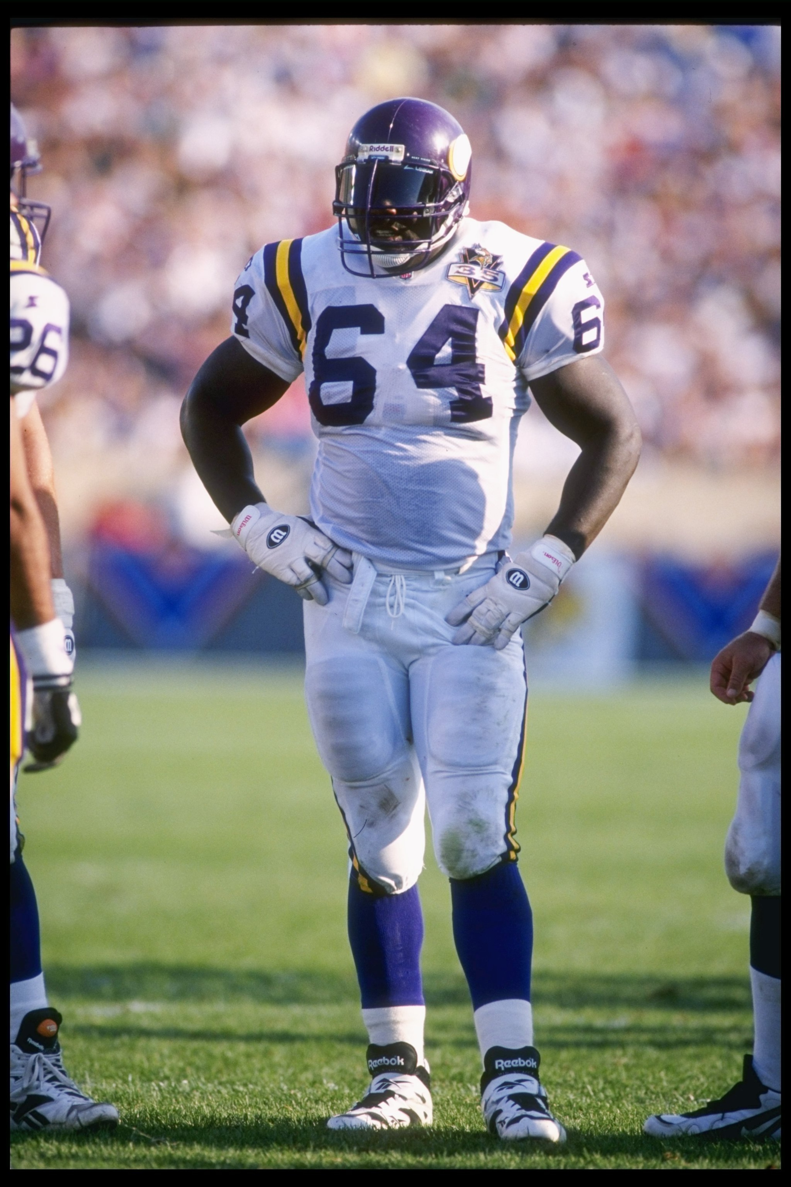 3 Sep 1995: Offensive lineman Randall McDaniel of the Minnesota Vikings looks on during a game against the Chicago Bears at Soldier Field in Chicago, Illinois. The Bears won the game, 31-14.