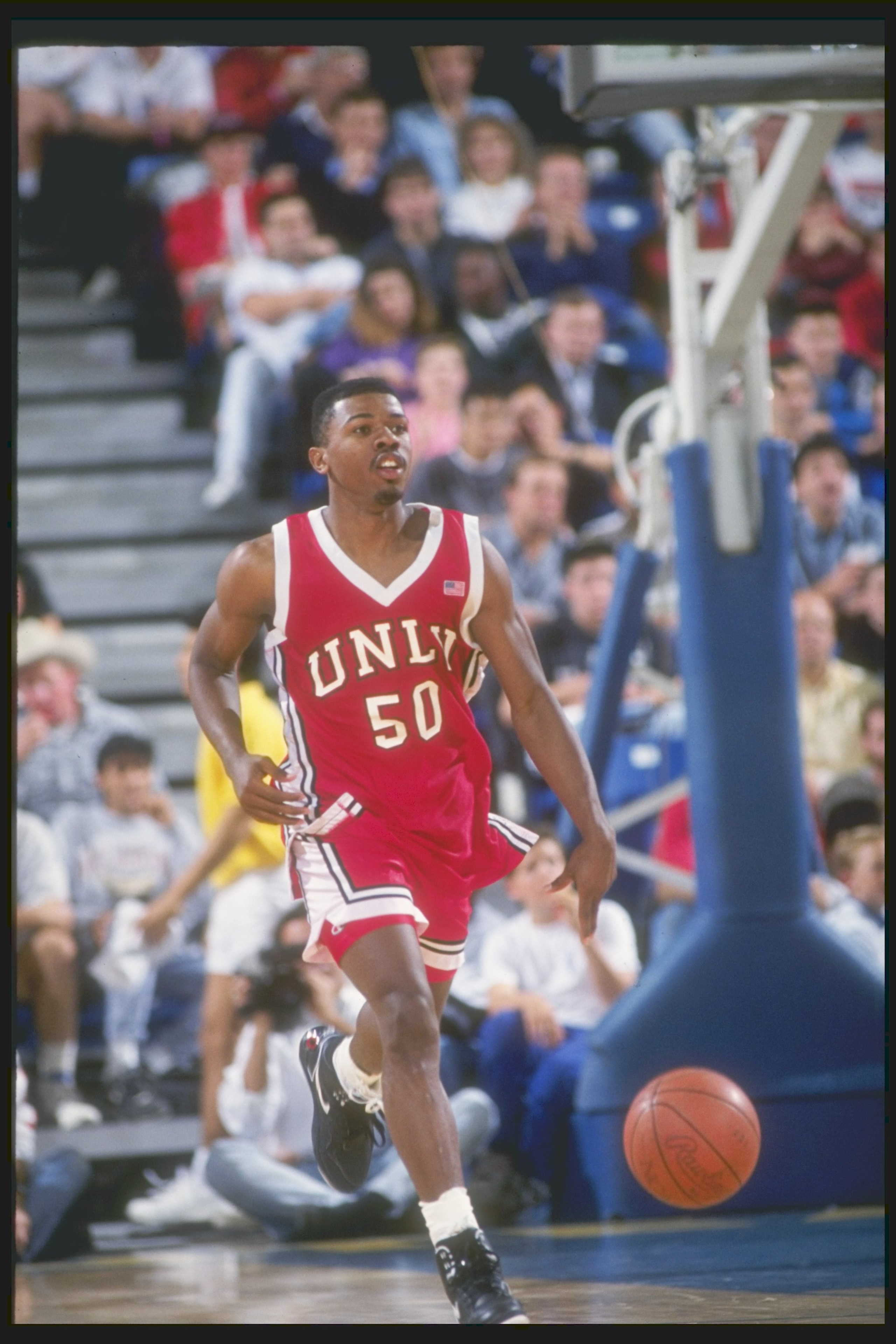 17 Jan 1991: Guard Greg Anthony of the UNLV Rebels in action during a game against the University of California at Irvine Anteaters.