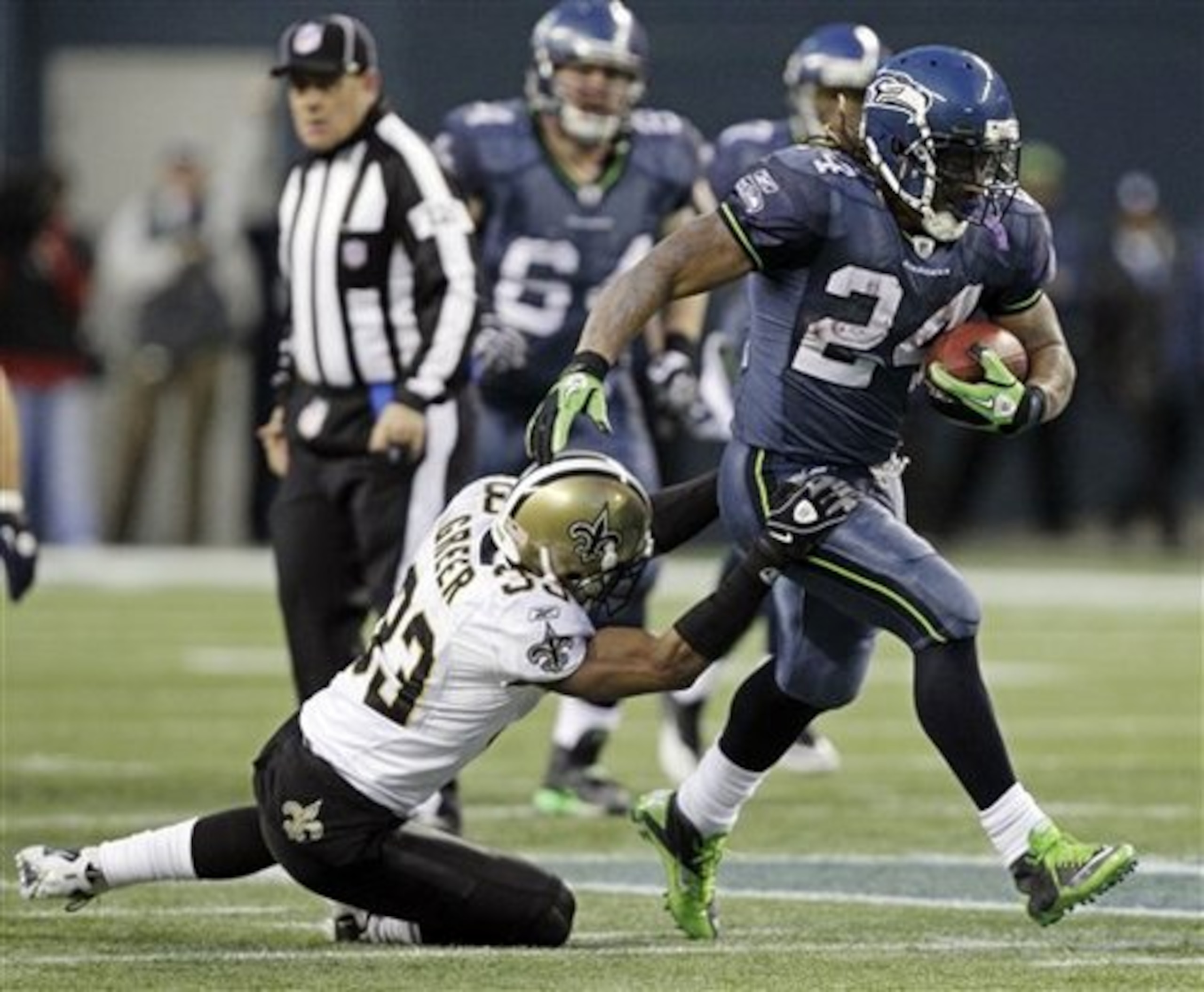 Marshawn Lynch will have to return to "Beast Mode" to get past the Bears' second-ranked rush defense a second time
