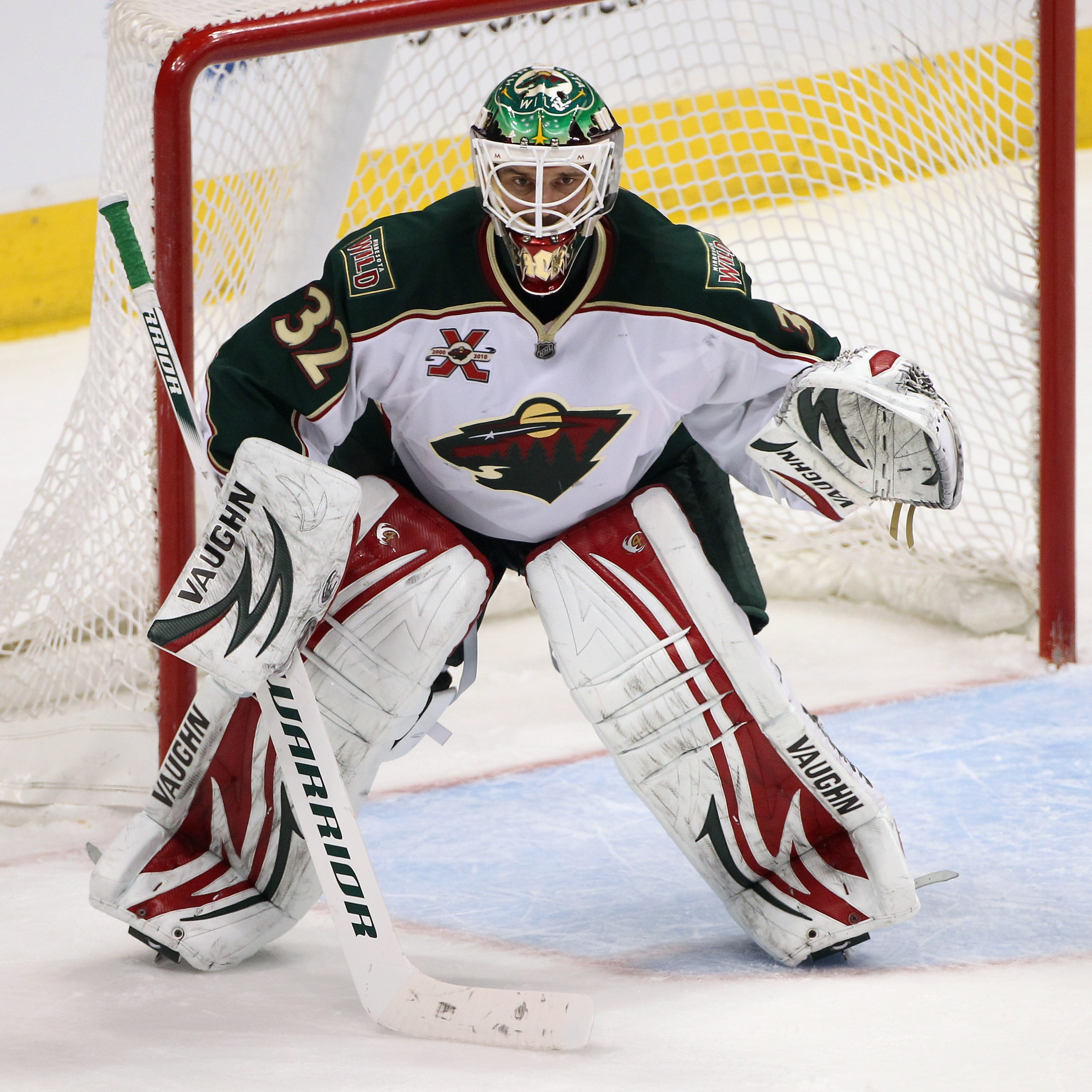 DENVER - DECEMBER 23:  Goalie Niklas Backstrom #32 of the Minnesota Wild defends the goal against the Colorado Avalanche at the Pepsi Center on December 23, 2010 in Denver, Colorado. The Wild defeated the Avalanche 3-1.  (Photo by Doug Pensinger/Getty Ima