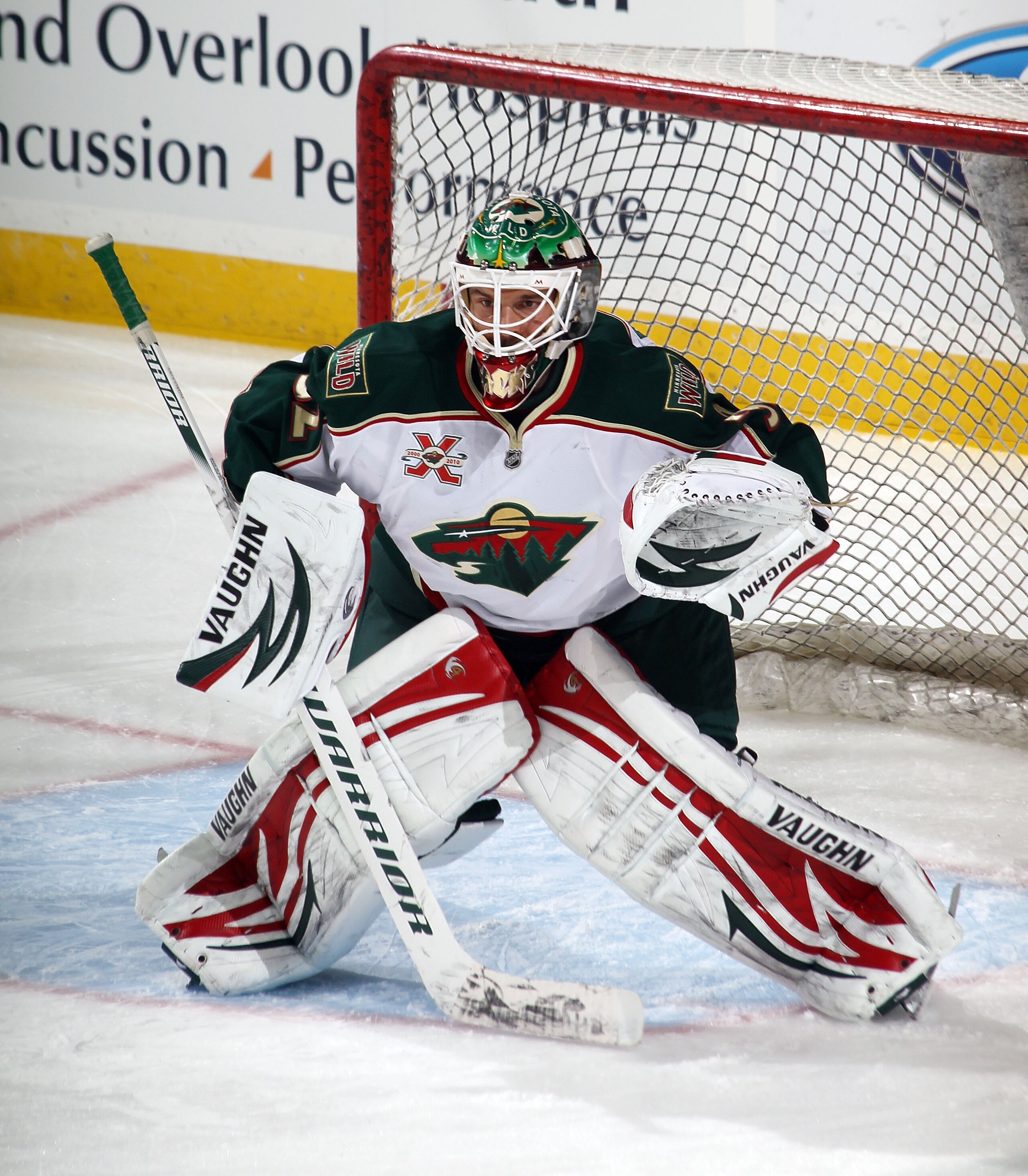NEWARK, NJ - JANUARY 04:  Niklas Backstrom #32 of the Minnesota Wild skates against the New Jersey Devils at the Prudential Center on January 4, 2011 in Newark, New Jersey. The Wild defeated the Devils 2-1.  (Photo by Bruce Bennett/Getty Images)
