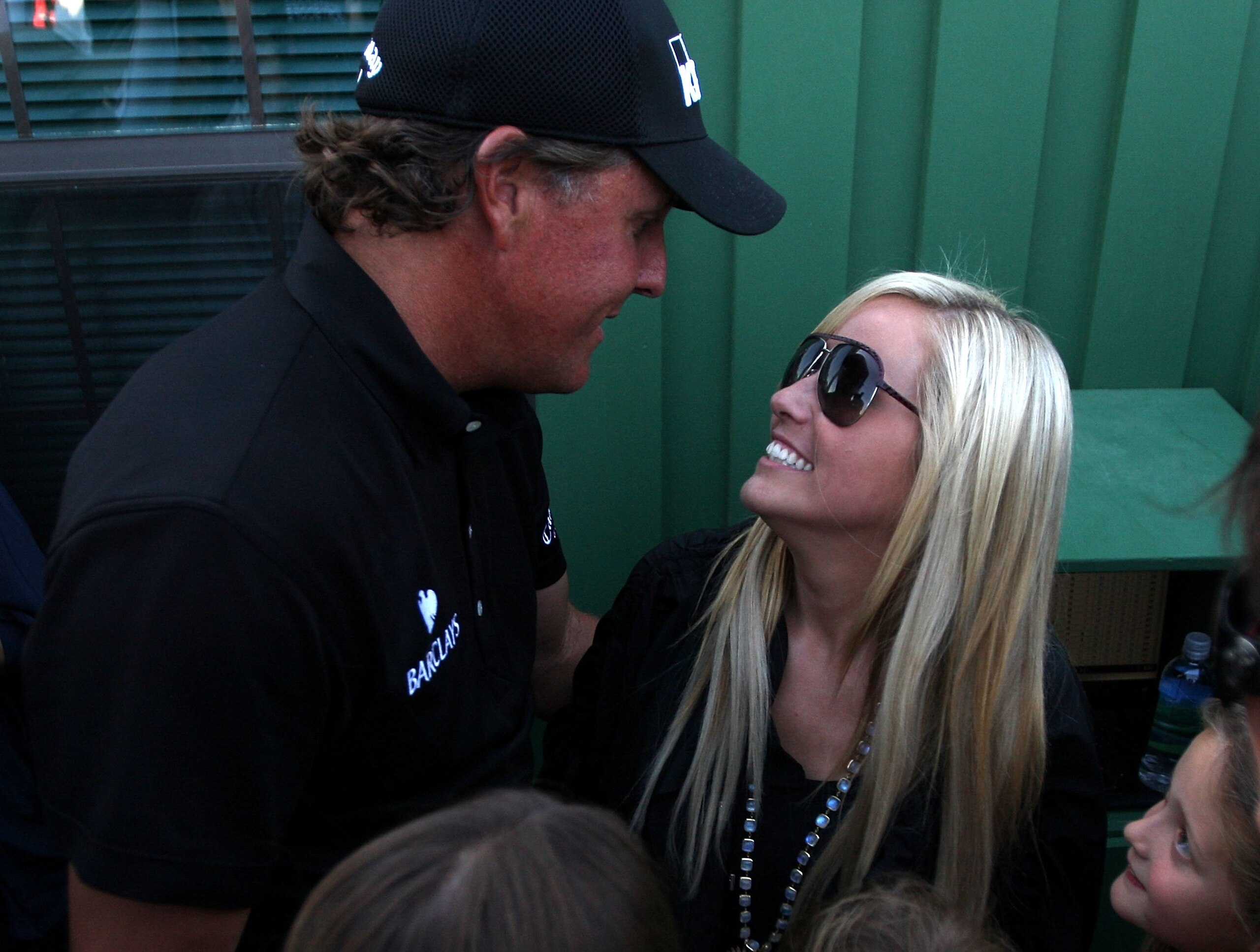 AUGUSTA, GA - APRIL 11: Phil Mickelson and Amy Mickelson during the final round of the 2010 Masters Tournament at Augusta National Golf Club on April 11, 2010 in Augusta, Georgia. (Photo by Streeter Lecka/Getty Images for Golf Week) AUGUSTA, GA - APRIL 11: Phil Mickelson and Amy Mickelson during the final round of the 2010 Masters Tournament at Augusta National Golf Club on April 11, 2010 in Augusta, Georgia. (Photo by Streeter Lecka/Getty Images for Golf Week)