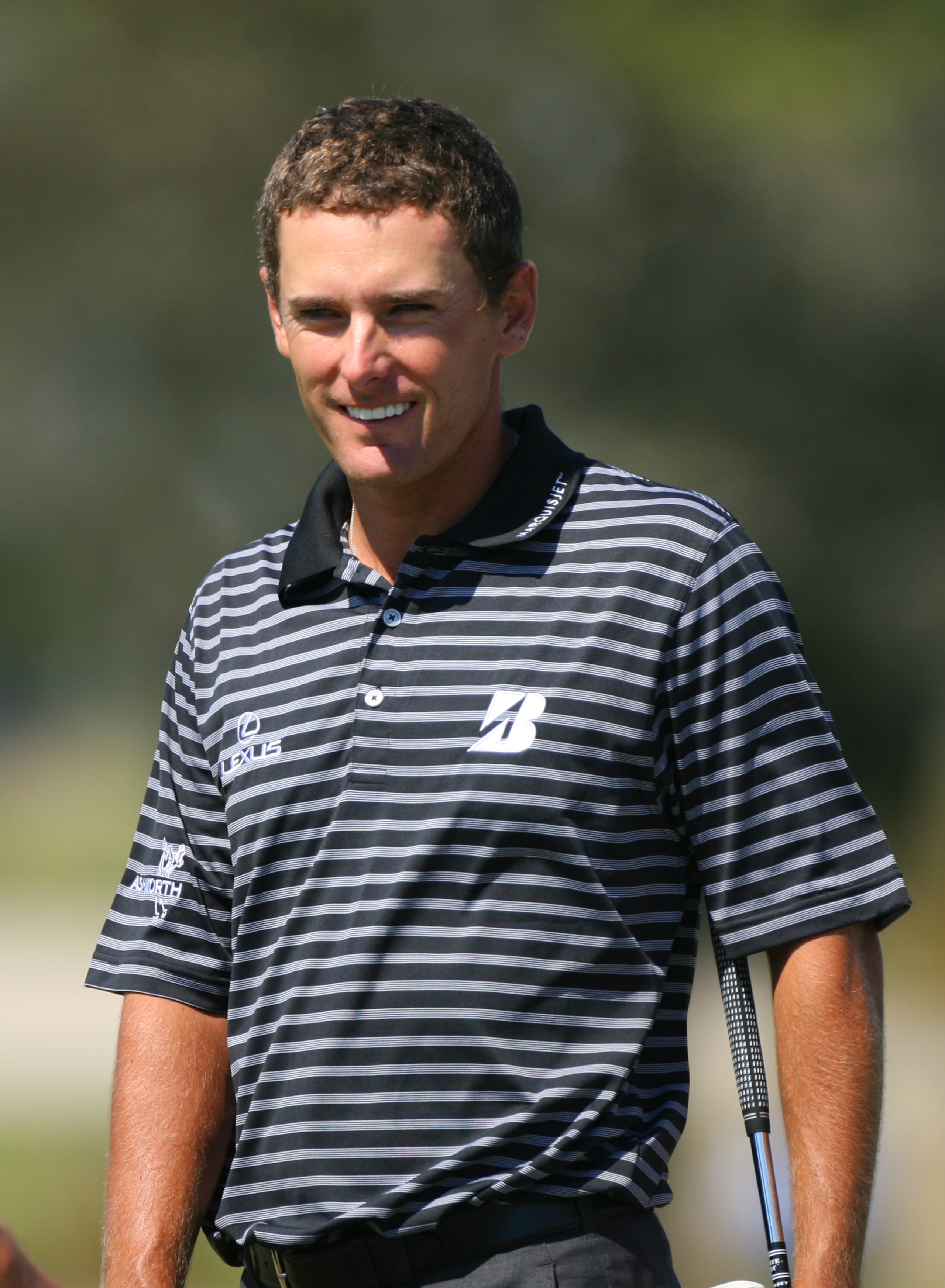 SEA ISLAND, GA - OCTOBER 10: Charles Howell III smiles on the 18th green during the final round of the McGladrey Classic at Sea Island's Seaside Course on October 10, 2010 in Sea Island, Georgia. (Photo by Hunter Martin/Getty Images)